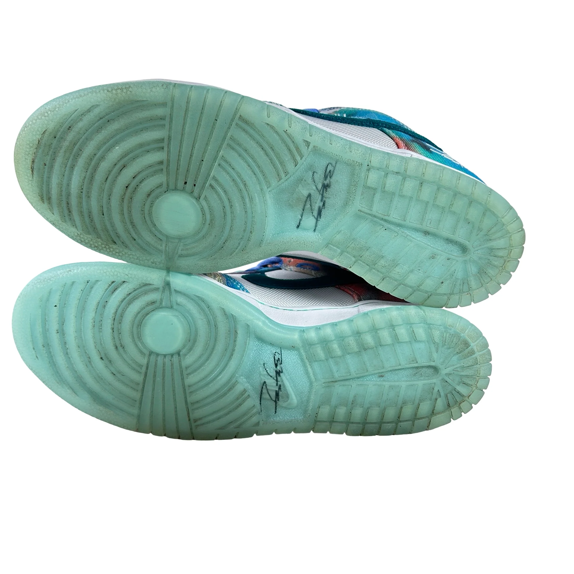 HF6061 400 Nike SB Dunk Low Futura Laboratories Bleached Aqua [USED] - 9 M (Used4) - Image 6