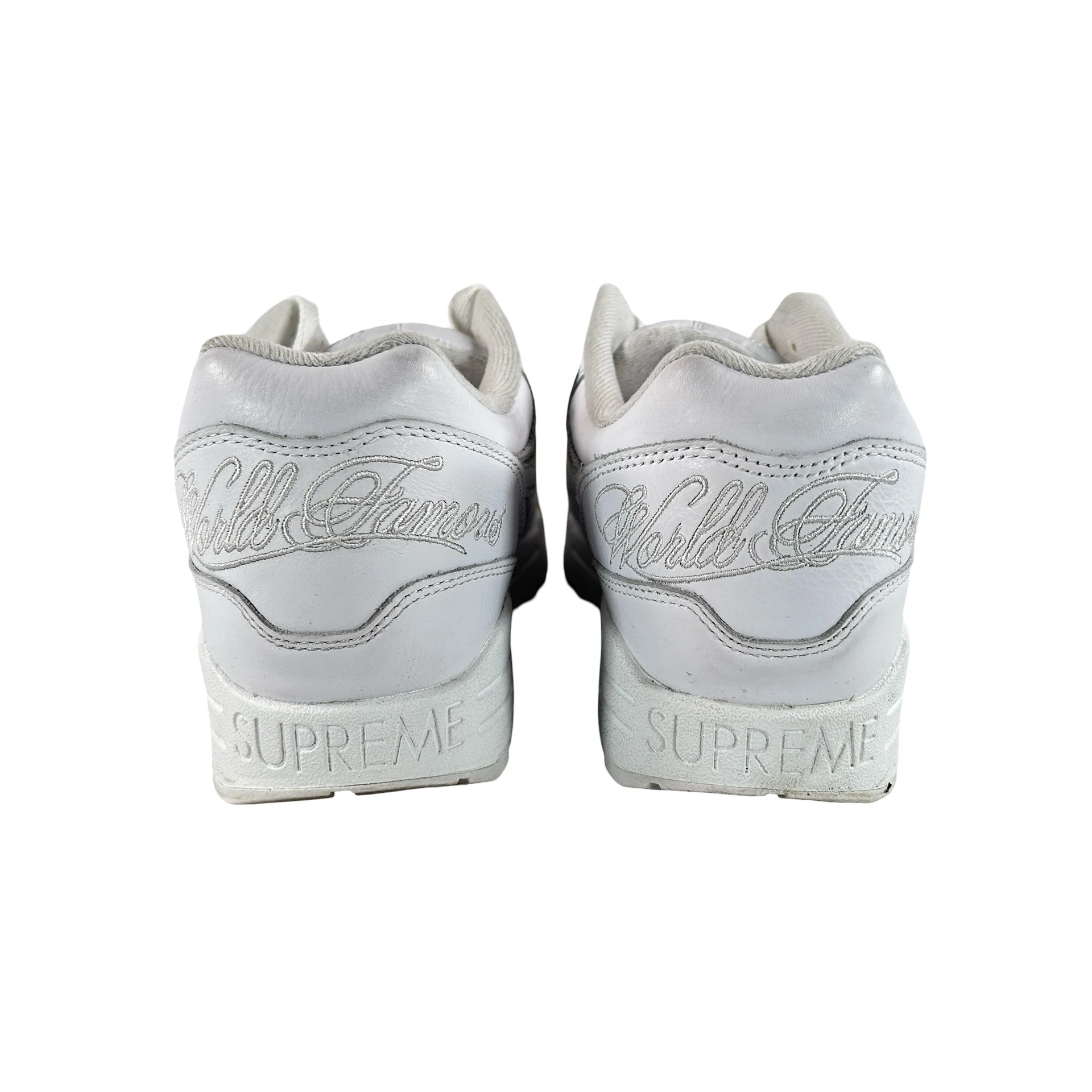 HF8813 100 Nike Air Max 1 '87 SP Supreme Triple White [USED] - 9.5 M (Used) - Image 3