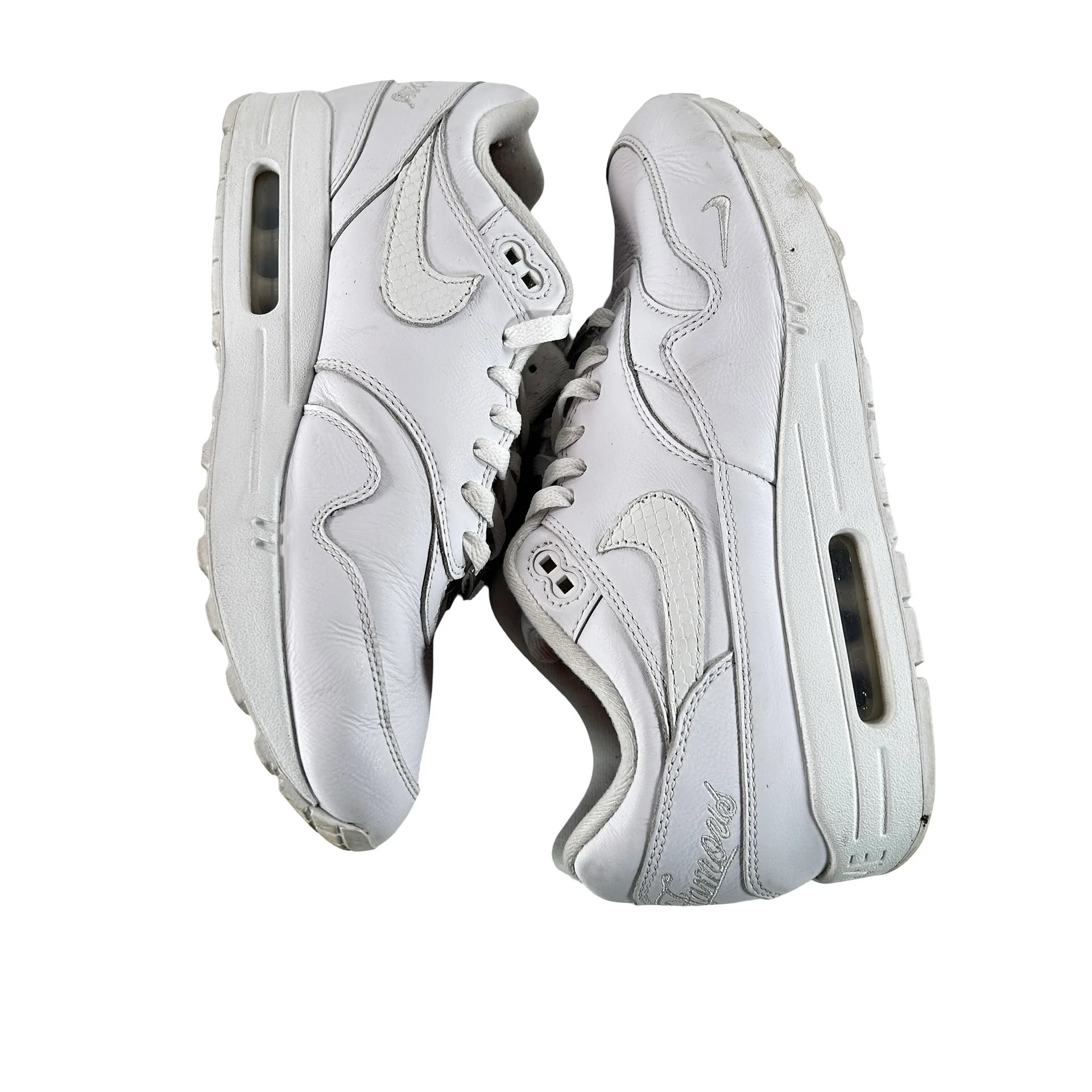 HF8813 100 Nike Air Max 1 '87 SP Supreme Triple White [USED] - 9.5 M (Used) - Image 5
