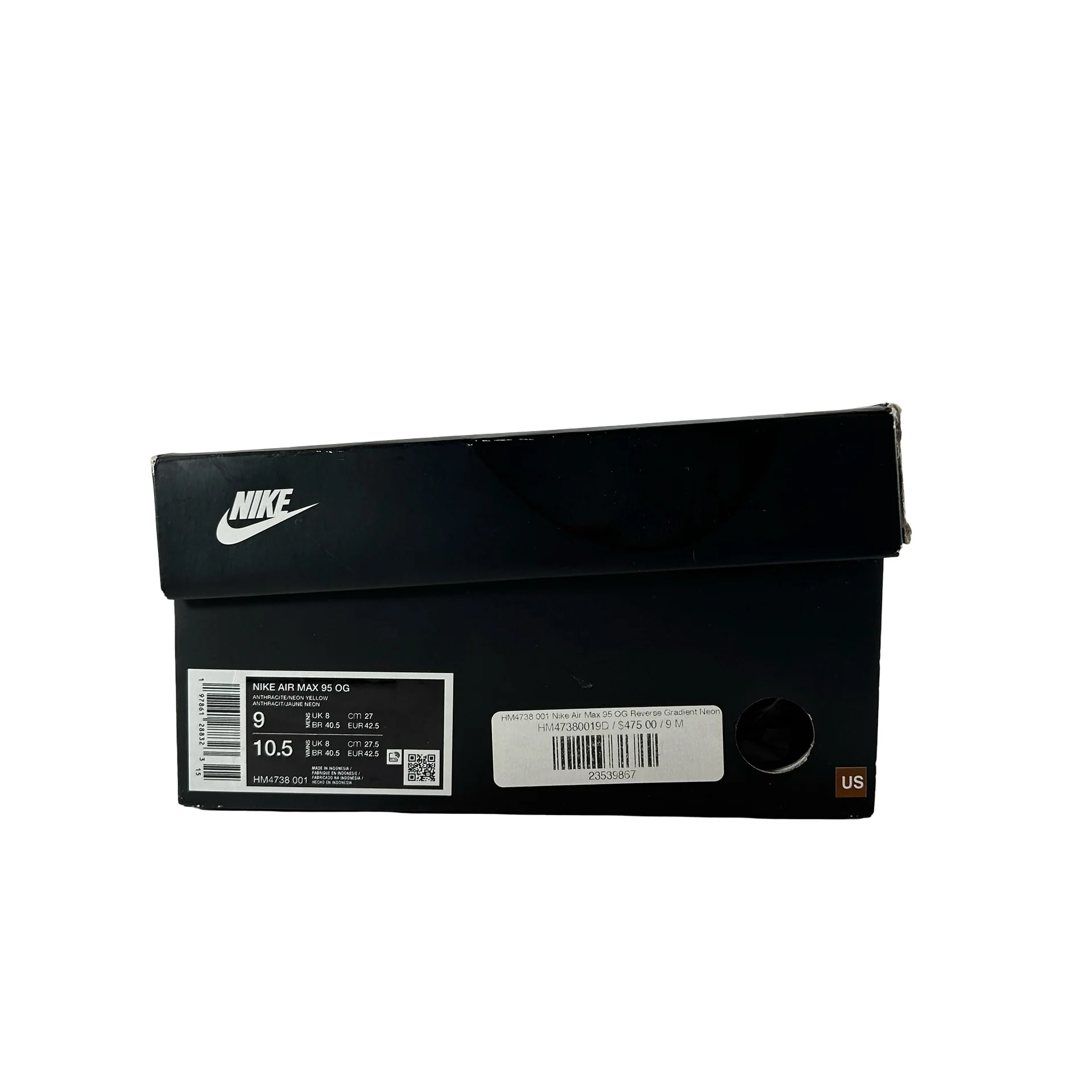 HM4738 001 Nike Air Max 95 OG Reverse Gradient Neon [USED] - 9 M (Used) - Image 7