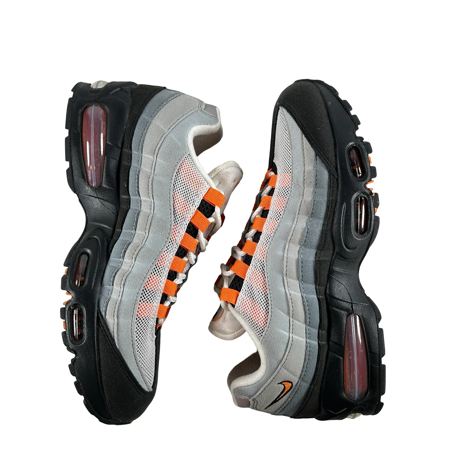 HM4740 101 Nike Air Max 95 OG Big Bubble Bright Mandarin 2.0 (2025) [USED] - 7.5 M (Used) (No Box) - Image 5
