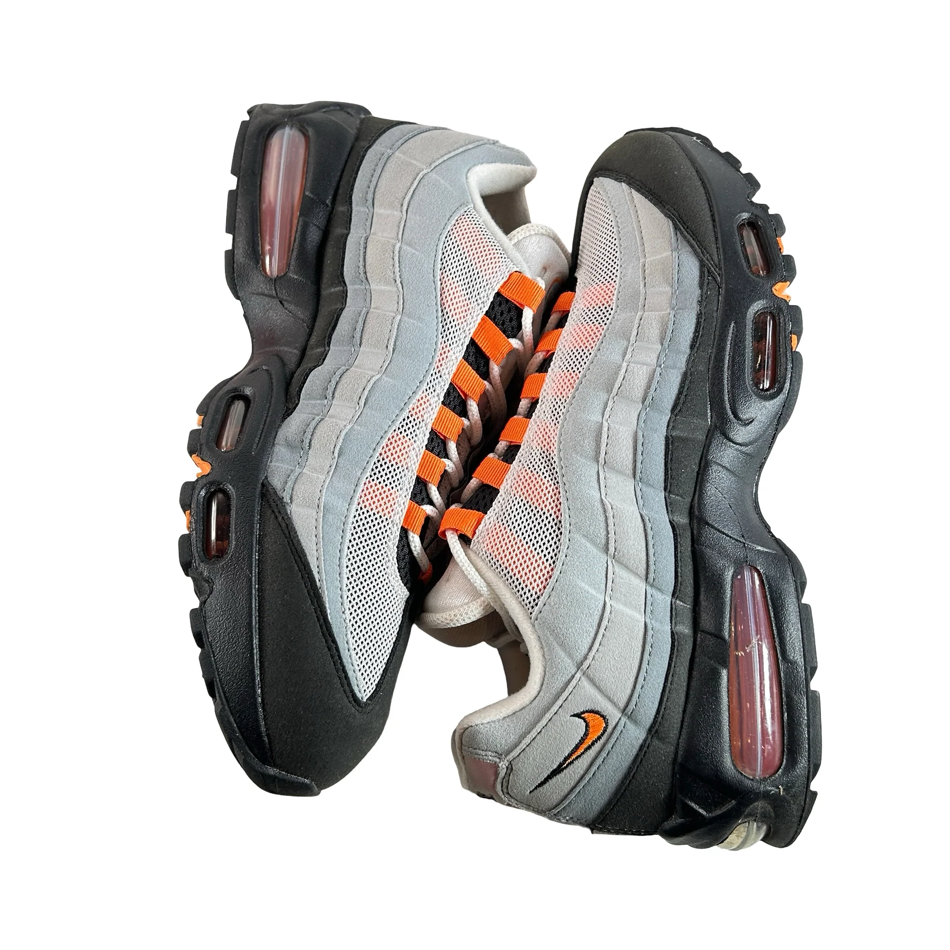 HM4740 101 Nike Air Max 95 OG Big Bubble Bright Mandarin 2.0 (2025) [USED] - 9.5 M (Used) - Image 4
