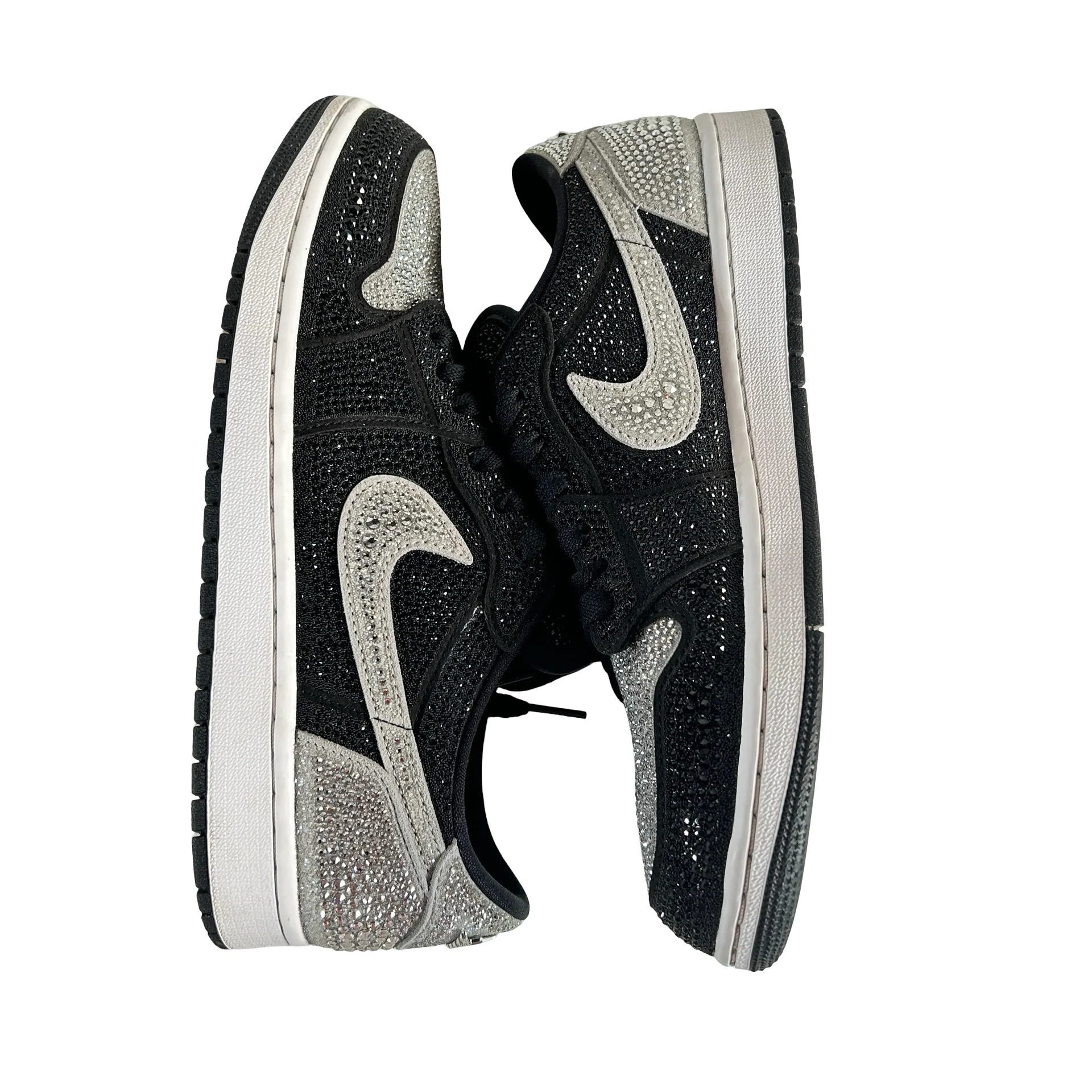 HM9280 001 Jordan 1 Retro Low OG Swarovski Stealth (Women's) [USED] - 11 W (Used) - Image 4