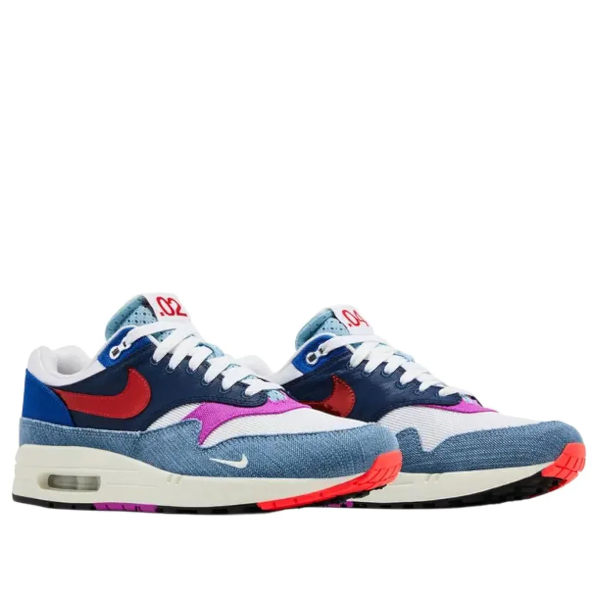 HM9634 101 Nike Air Max 1 Premium Goods Sport Red Varsity Royal - Image 4
