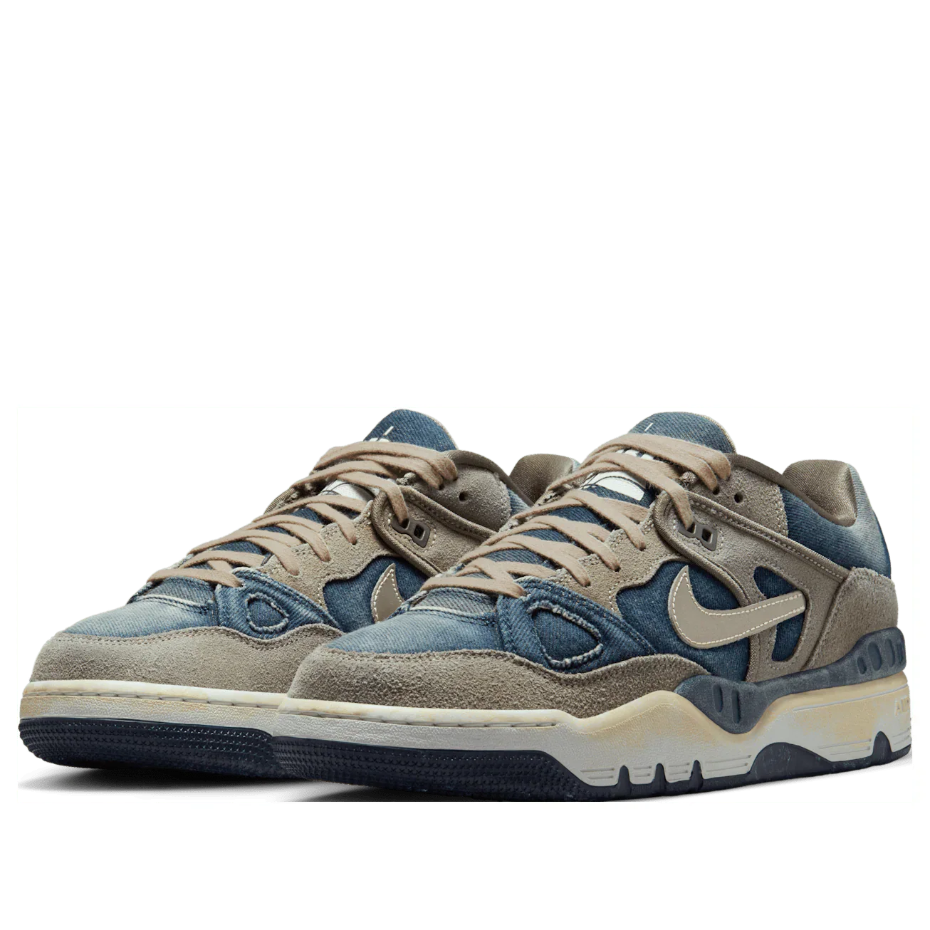 HQ0262 001 Nike Air Force 3 Low SP Nigo x Levi’s Olive Grey - Image 3