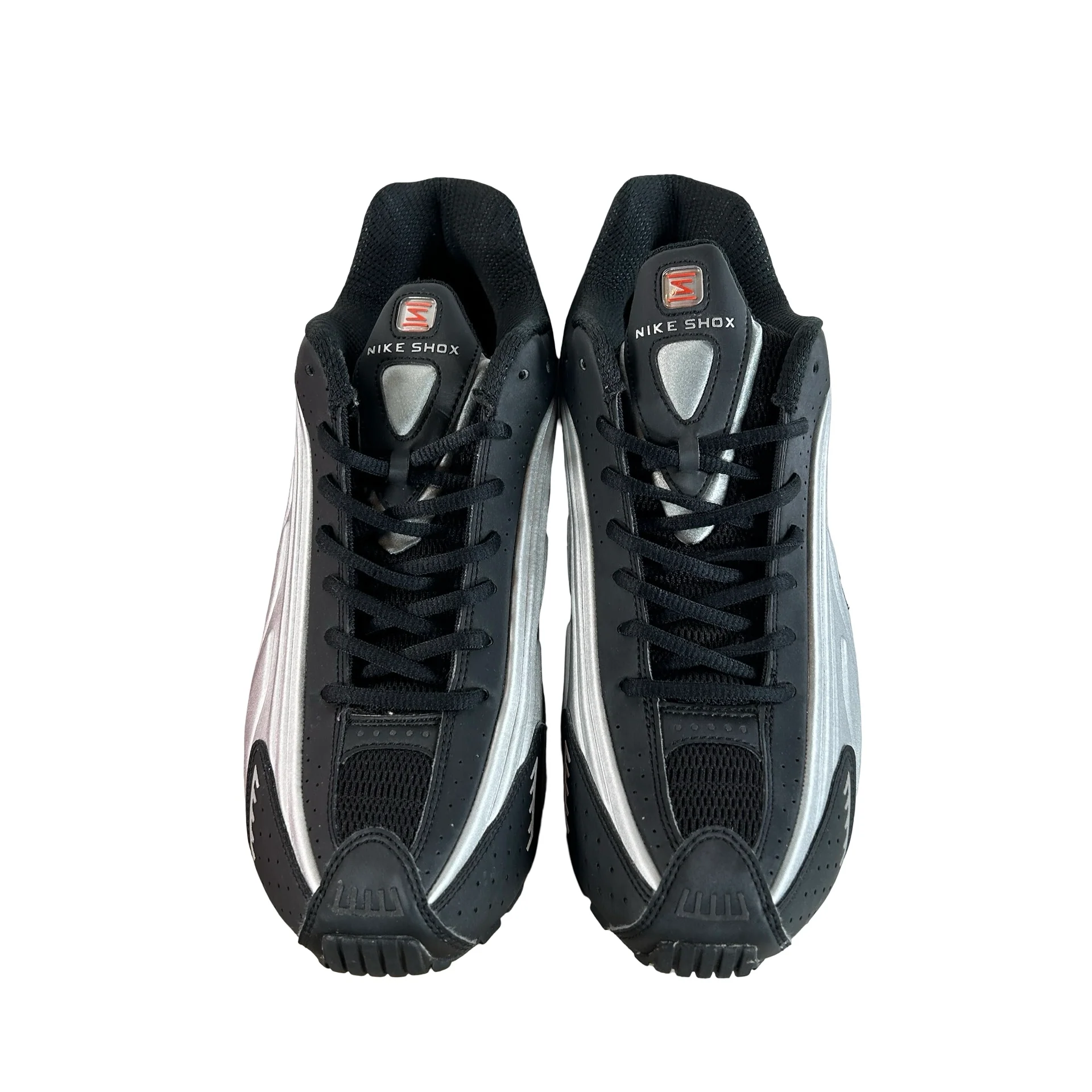 HQ1988 002 Nike Shox R4 Black Metallic Silver (2025) [USED] - 11 M (Used6) - Image 2