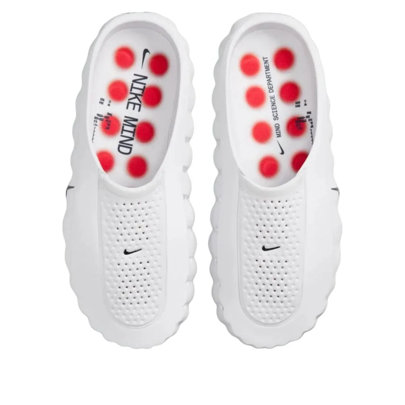 HQ4307 101 Nike Mind 001 Slide White Speed Red - Image 4