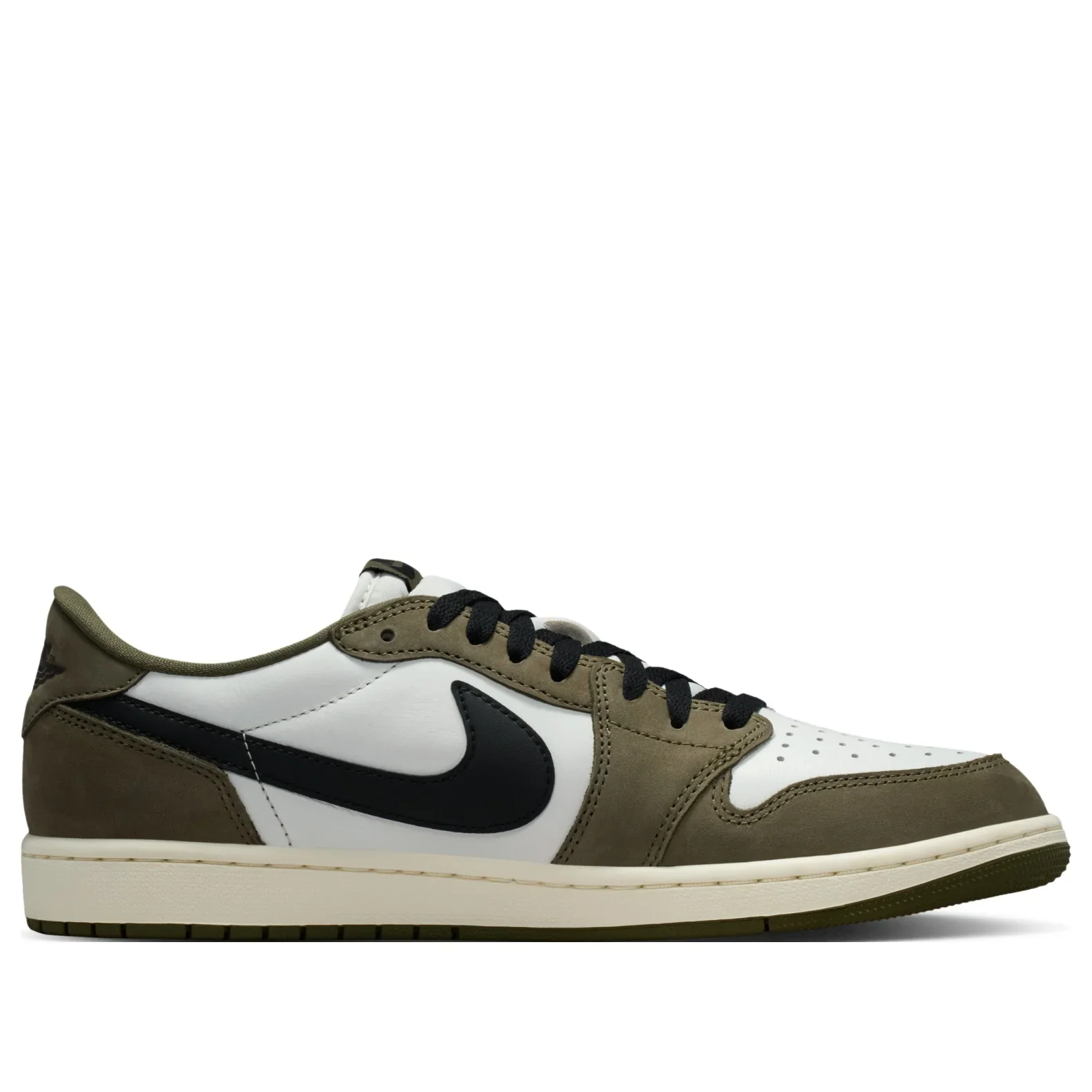 HQ6998 200 Air Jordan 1 Retro Low Medium Olive Summit White Sail Black - Image 2