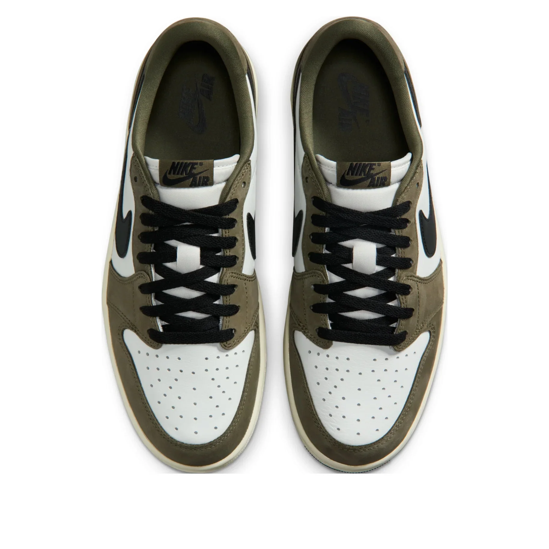 HQ6998 200 Air Jordan 1 Retro Low Medium Olive Summit White Sail Black - Image 4