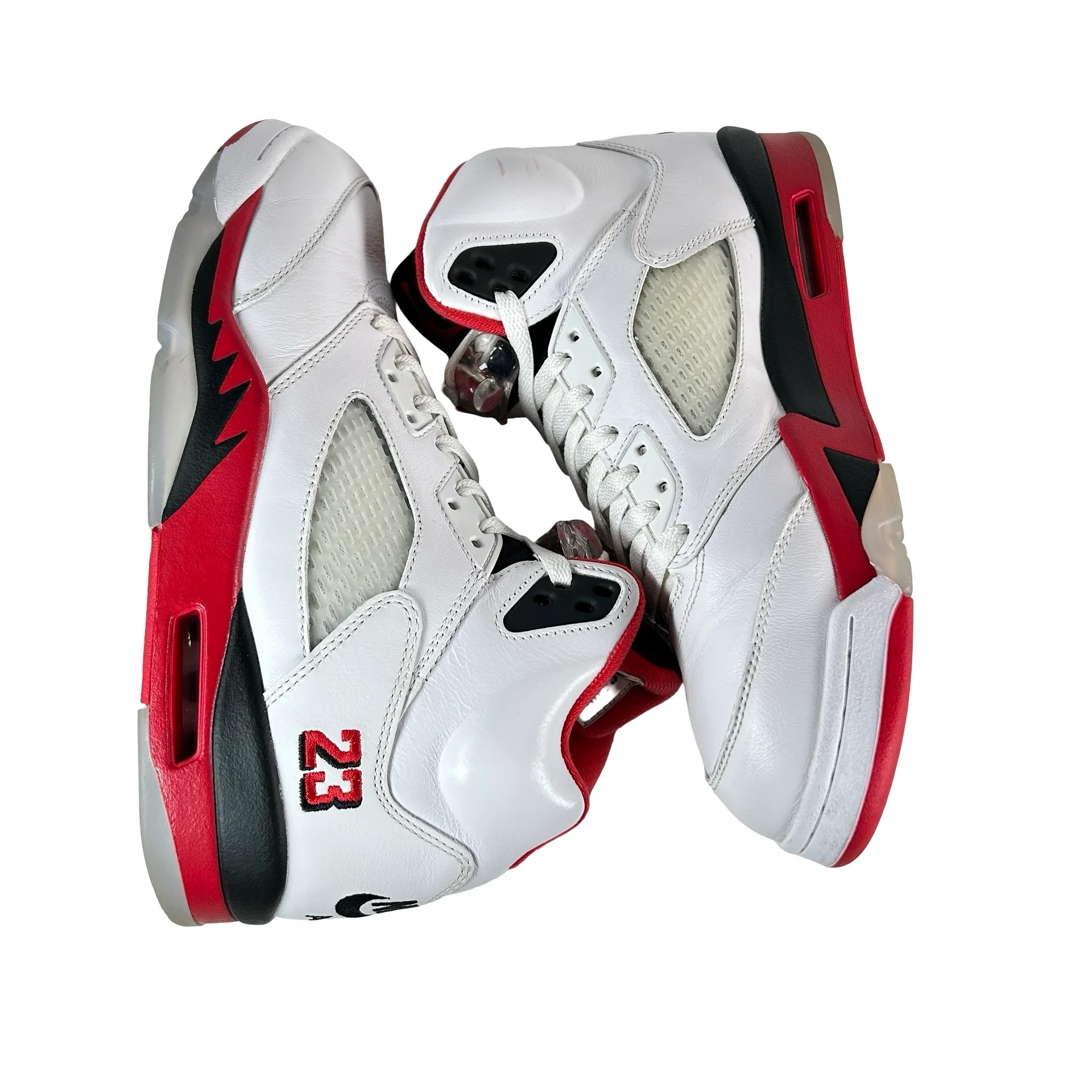 HQ7978 101 Jordan 5 Retro Fire Red Black Tongue (2025) [USED] - 11 M (Used2) - Image 4