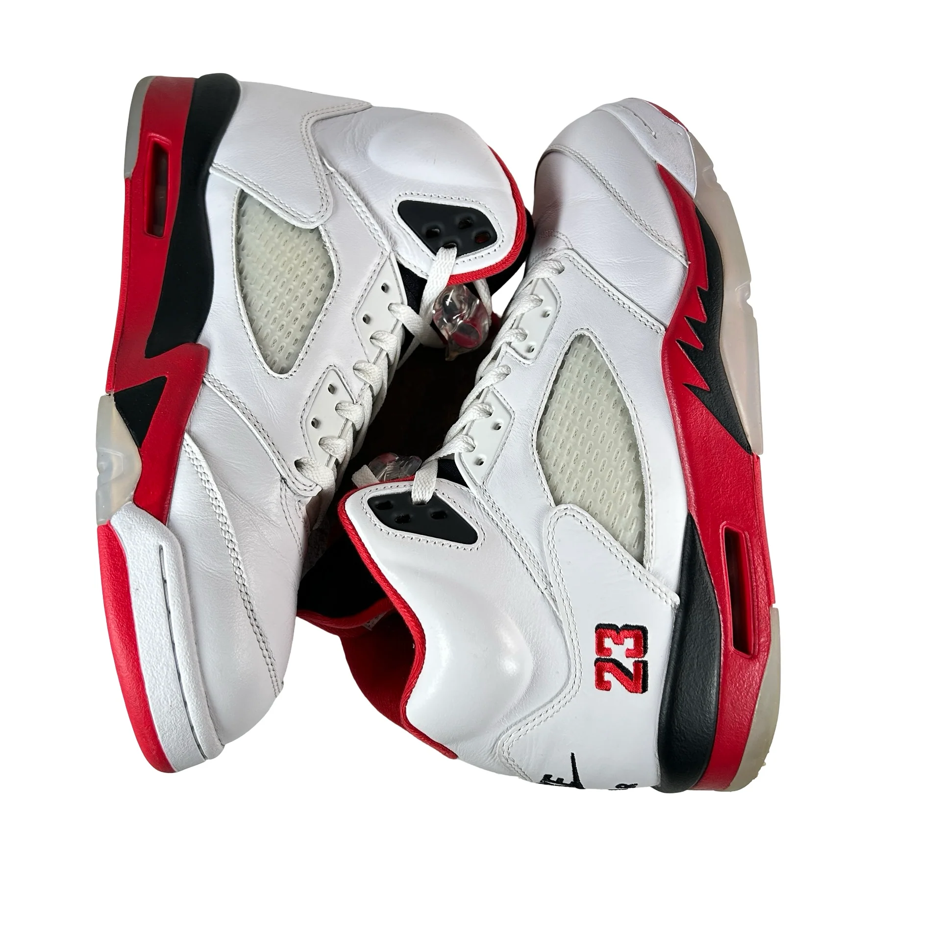 HQ7978 101 Jordan 5 Retro Fire Red Black Tongue (2025) [USED] - 11 M (Used2) - Image 5