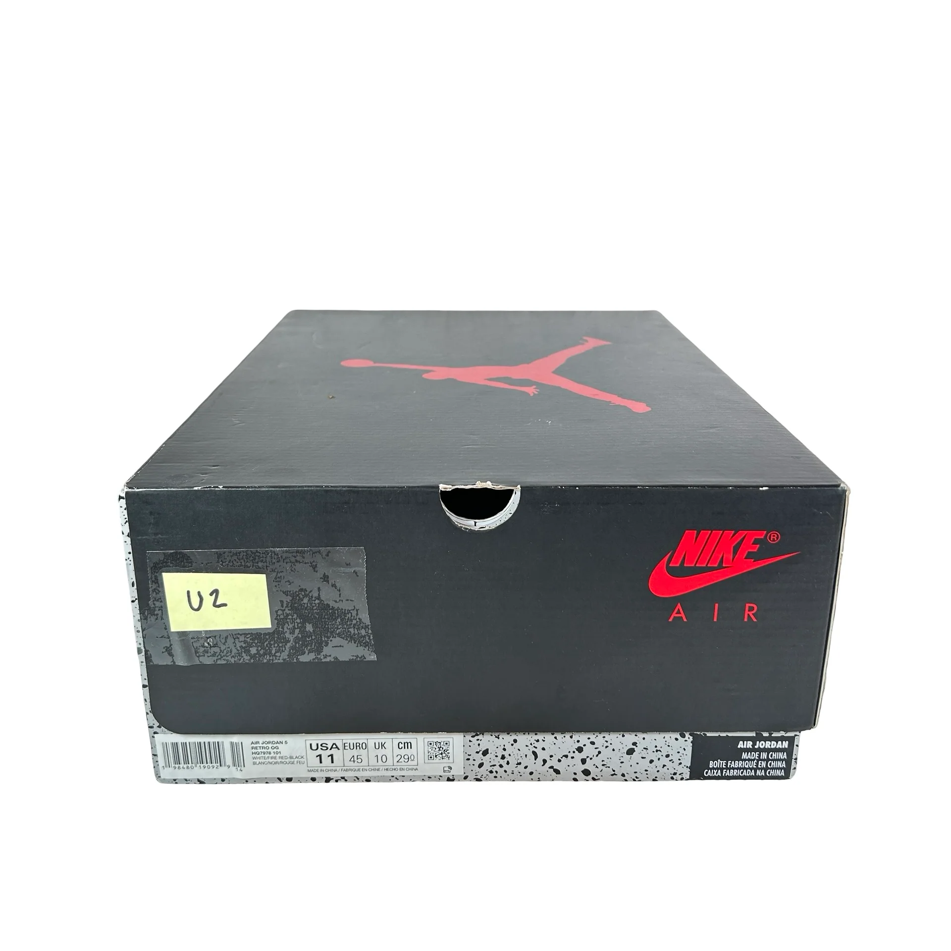 HQ7978 101 Jordan 5 Retro Fire Red Black Tongue (2025) [USED] - 11 M (Used2) - Image 7