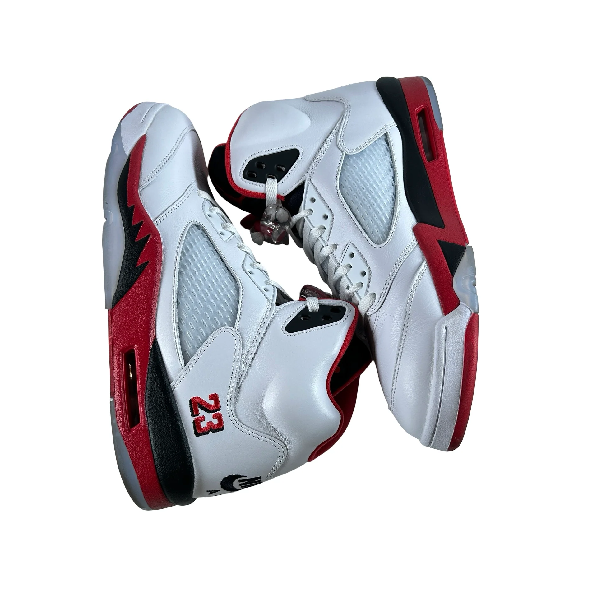 HQ7978 101 Jordan 5 Retro Fire Red Black Tongue (2025) [USED] - 12 M (Used) - Image 4