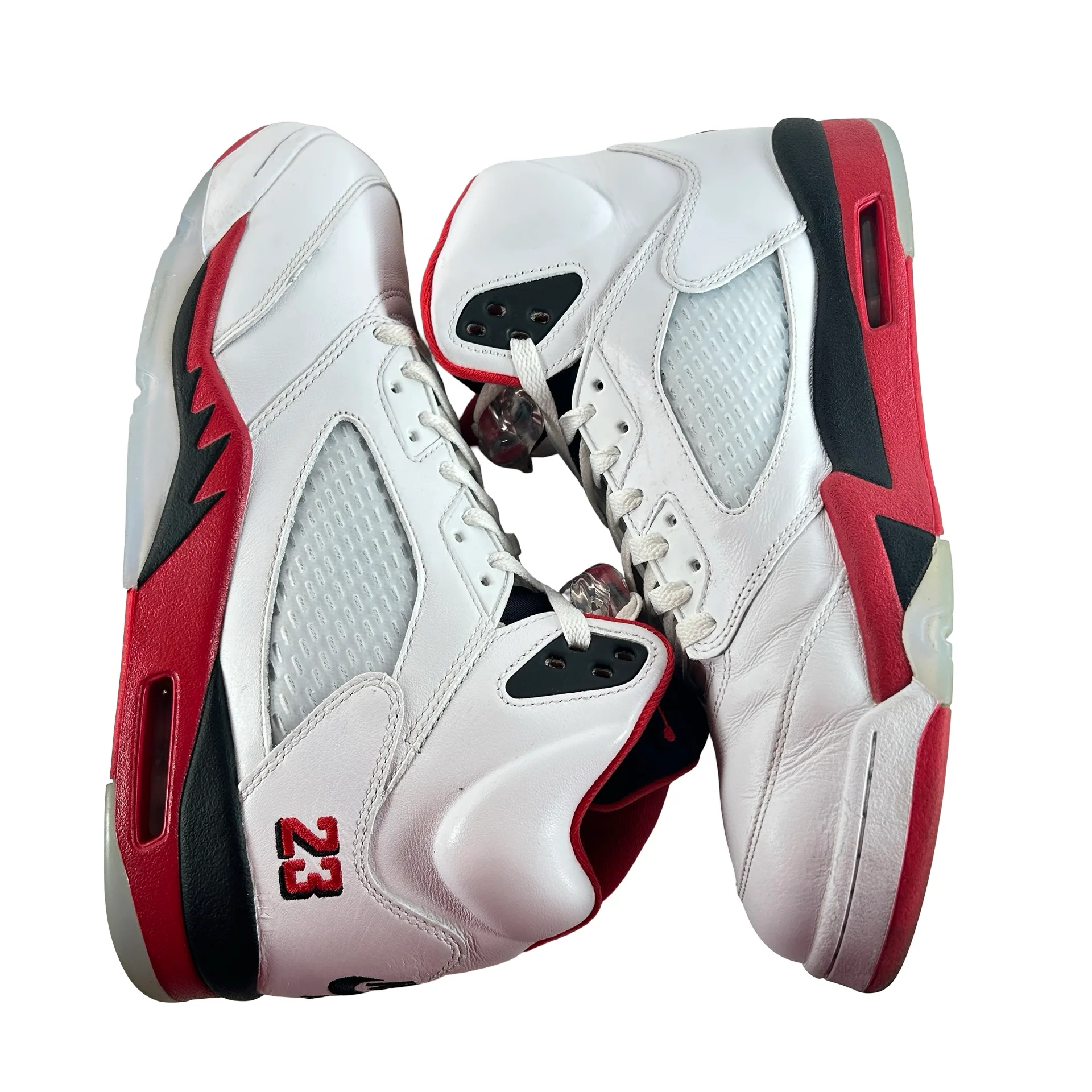 HQ7978 101 Jordan 5 Retro Fire Red Black Tongue (2025) [USED] - 12 M (Used5) - Image 5