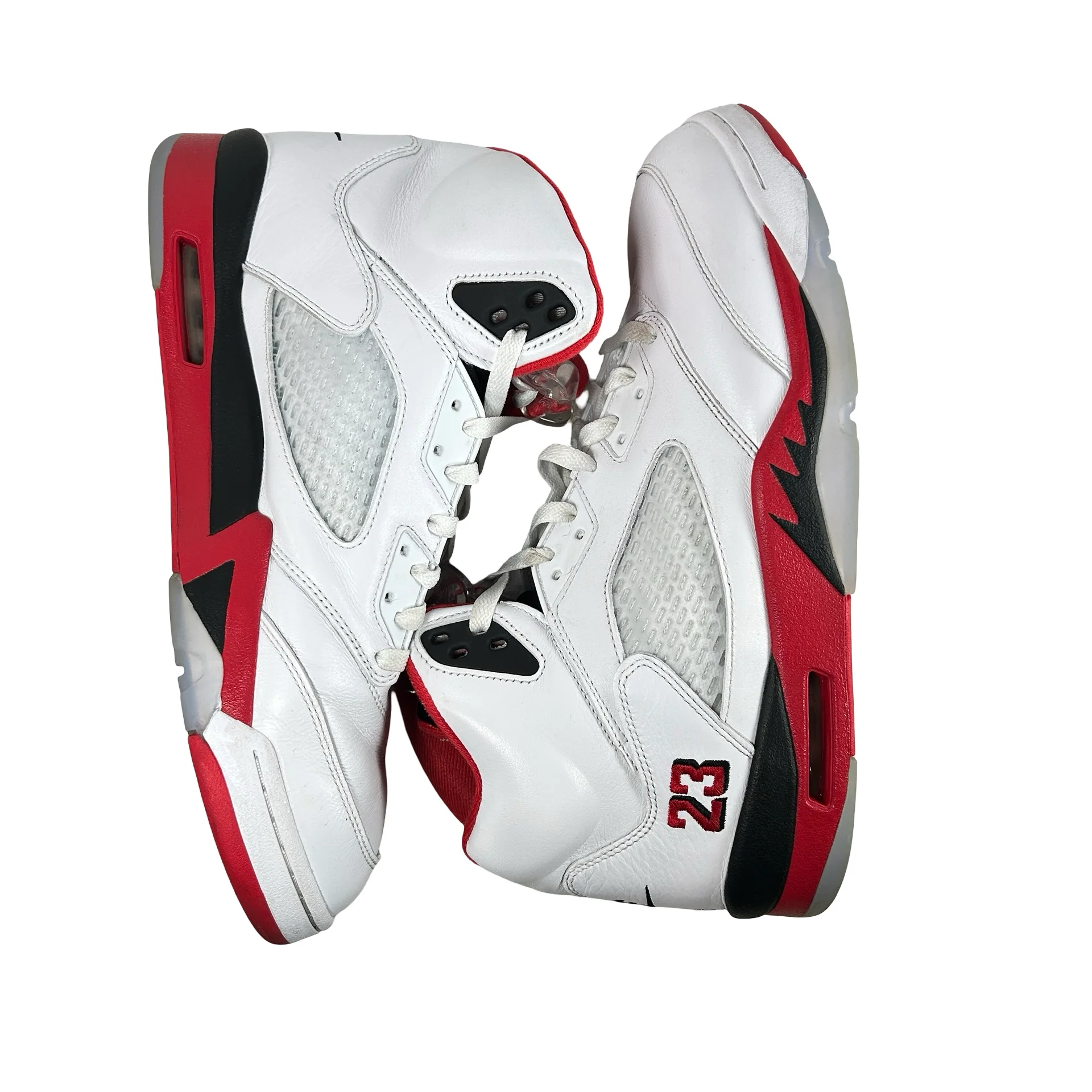 HQ7978 101 Jordan 5 Retro Fire Red Black Tongue (2025) [USED] - 13 M (Used) - Image 4