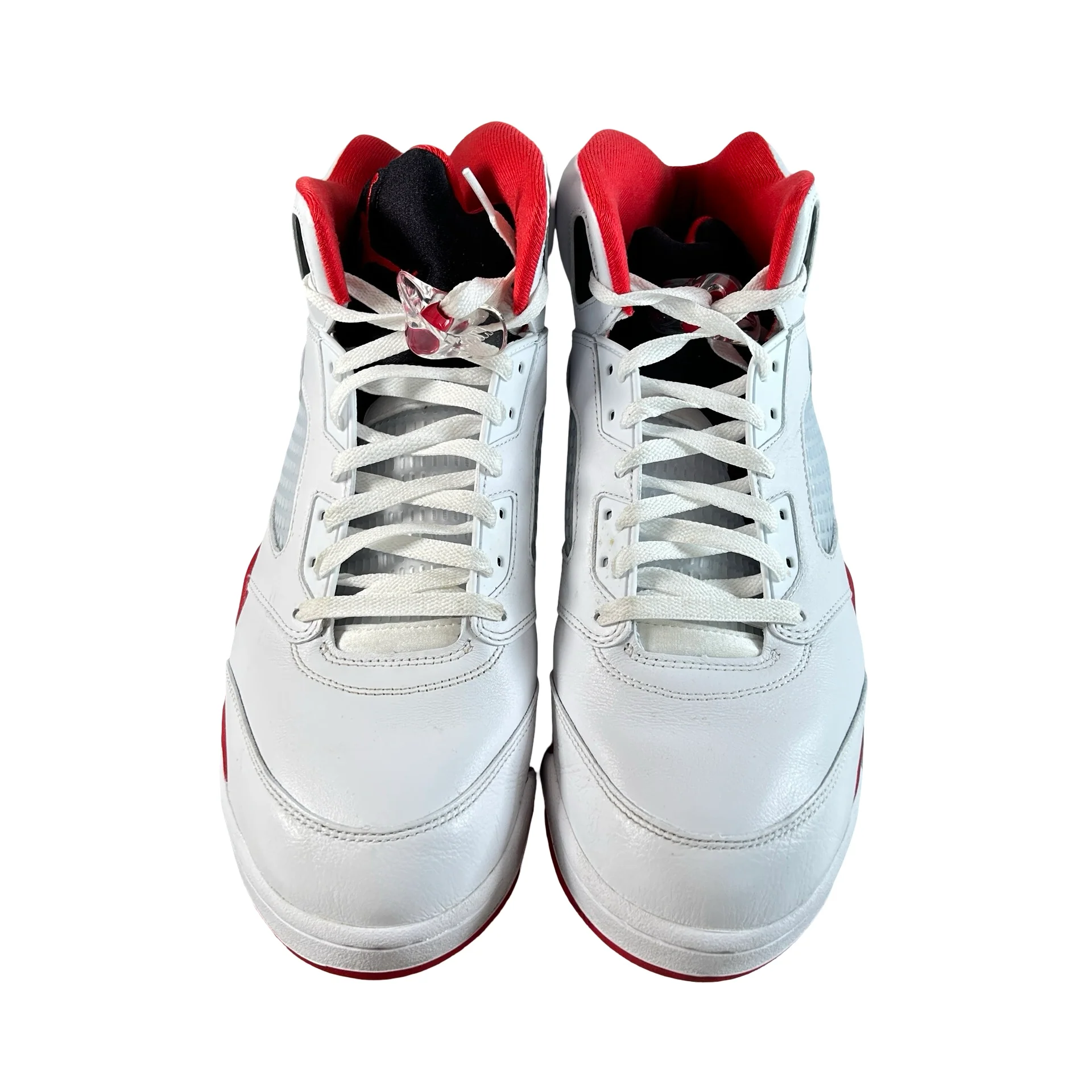 HQ7978 101 Jordan 5 Retro Fire Red Black Tongue (2025) [USED] - 15 M (Used) - Image 2