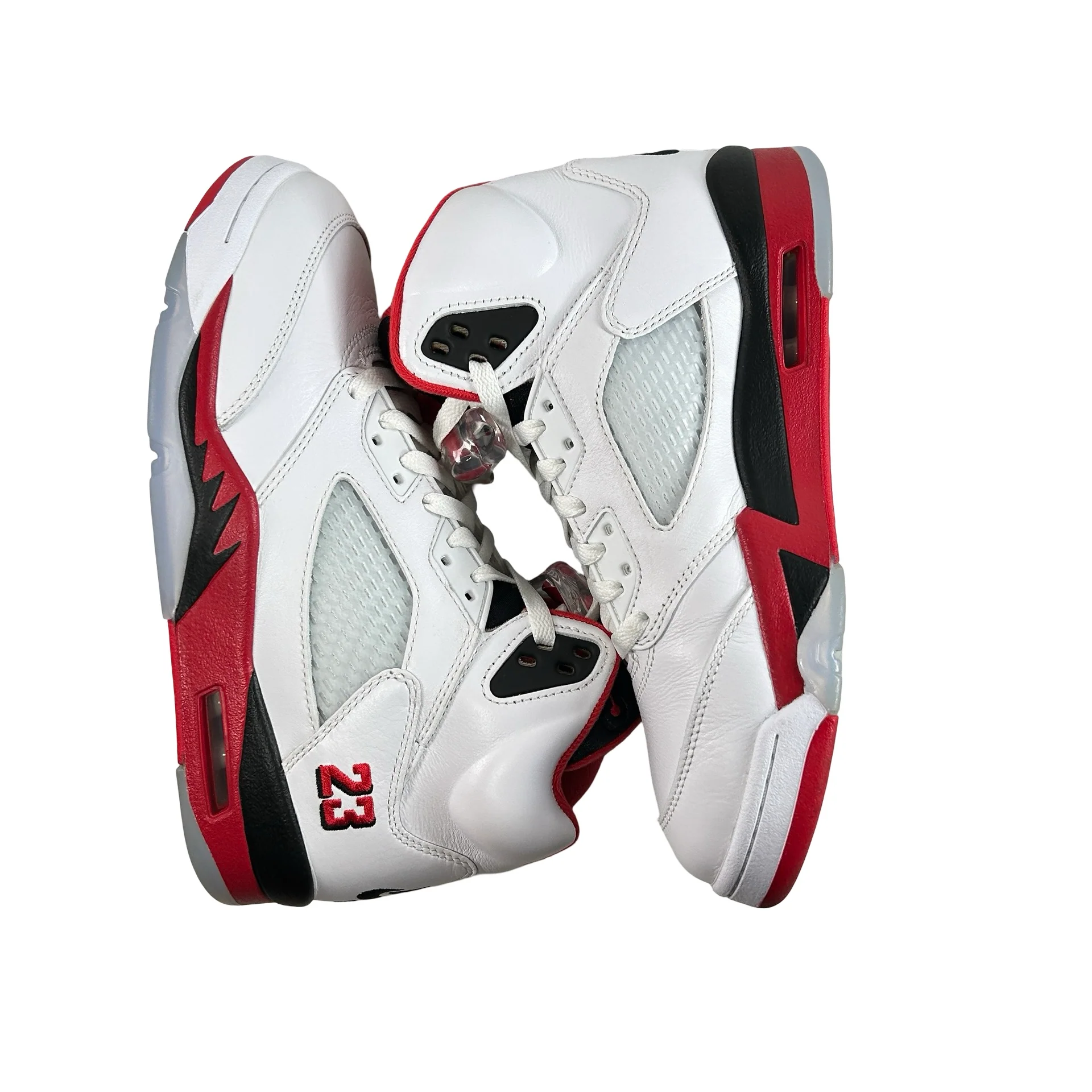 HQ7978 101 Jordan 5 Retro Fire Red Black Tongue (2025) [USED] - 8 M (Used) - Image 4