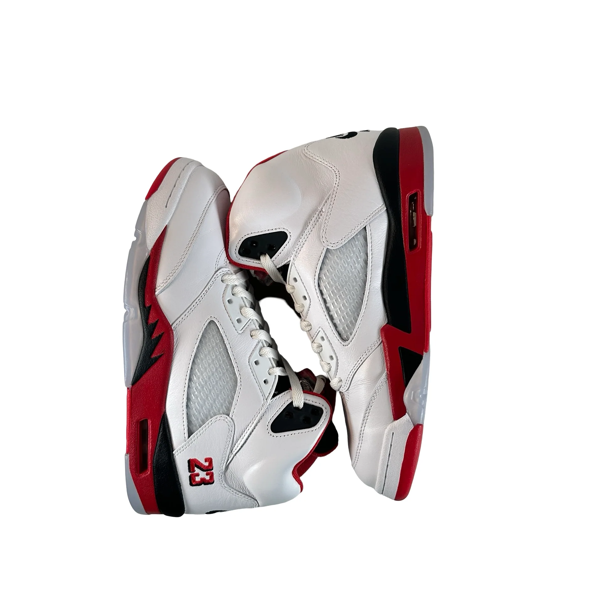 HQ7978 101 Jordan 5 Retro Fire Red Black Tongue (2025) [USED] - 9.5 M (Used2) - Image 4