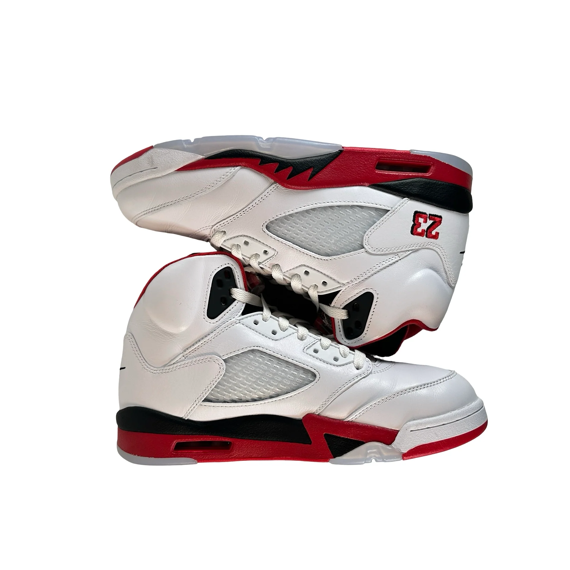 HQ7978 101 Jordan 5 Retro Fire Red Black Tongue (2025) [USED] - 9.5 M (Used2) - Image 5