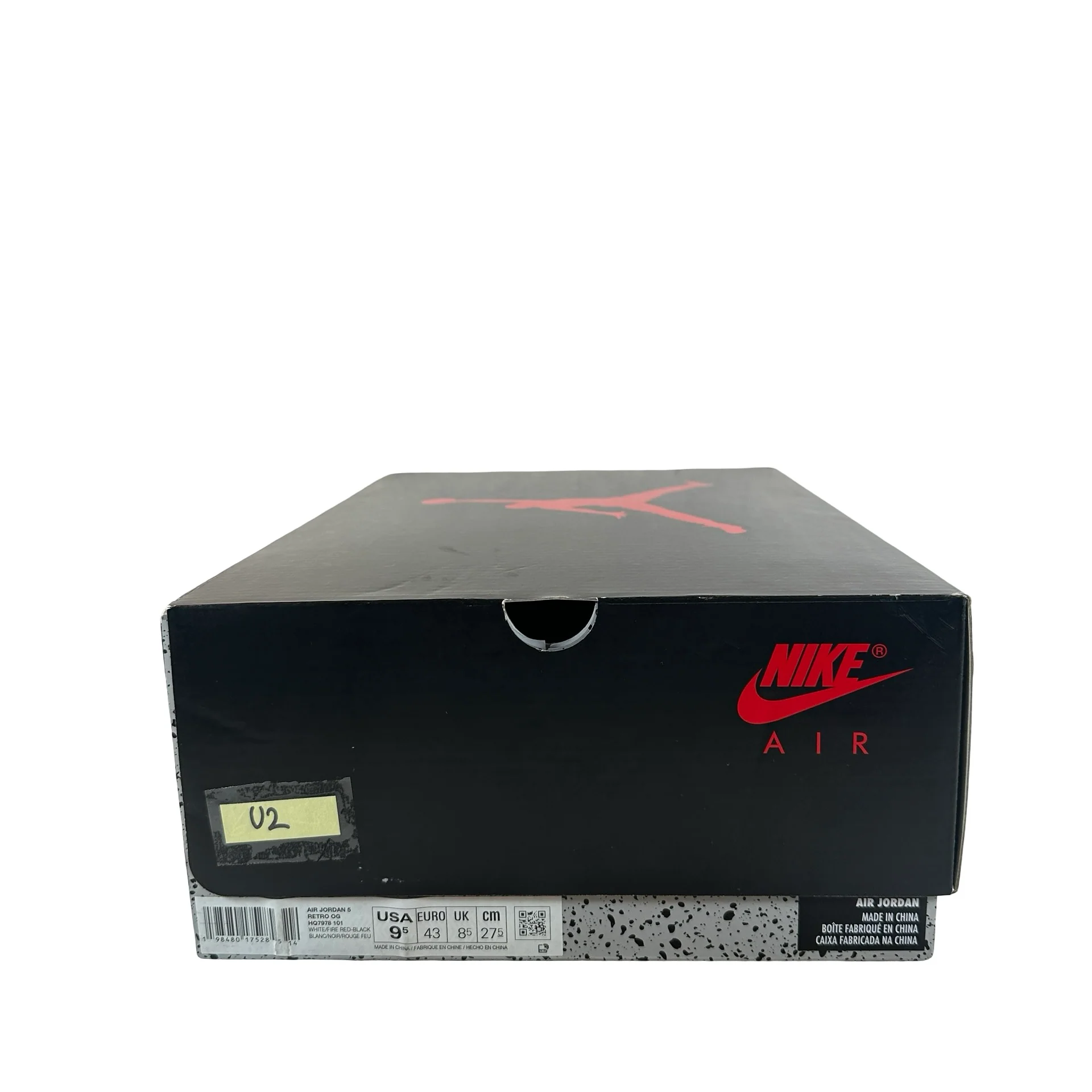 HQ7978 101 Jordan 5 Retro Fire Red Black Tongue (2025) [USED] - 9.5 M (Used2) - Image 7