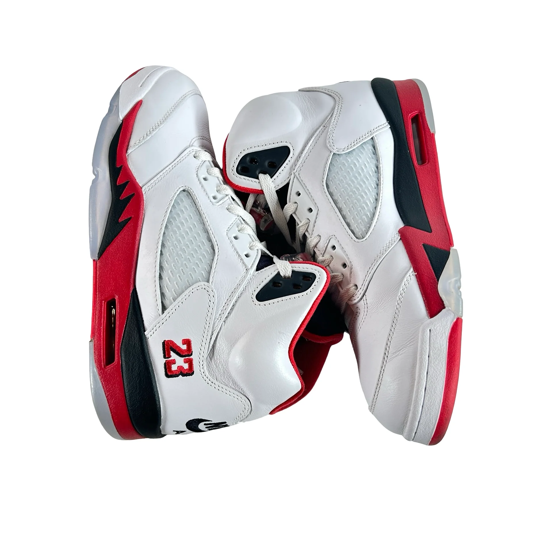 HQ7978 101 Jordan 5 Retro Fire Red Black Tongue (2025) [USED] - 9.5 M (Used4) - Image 4