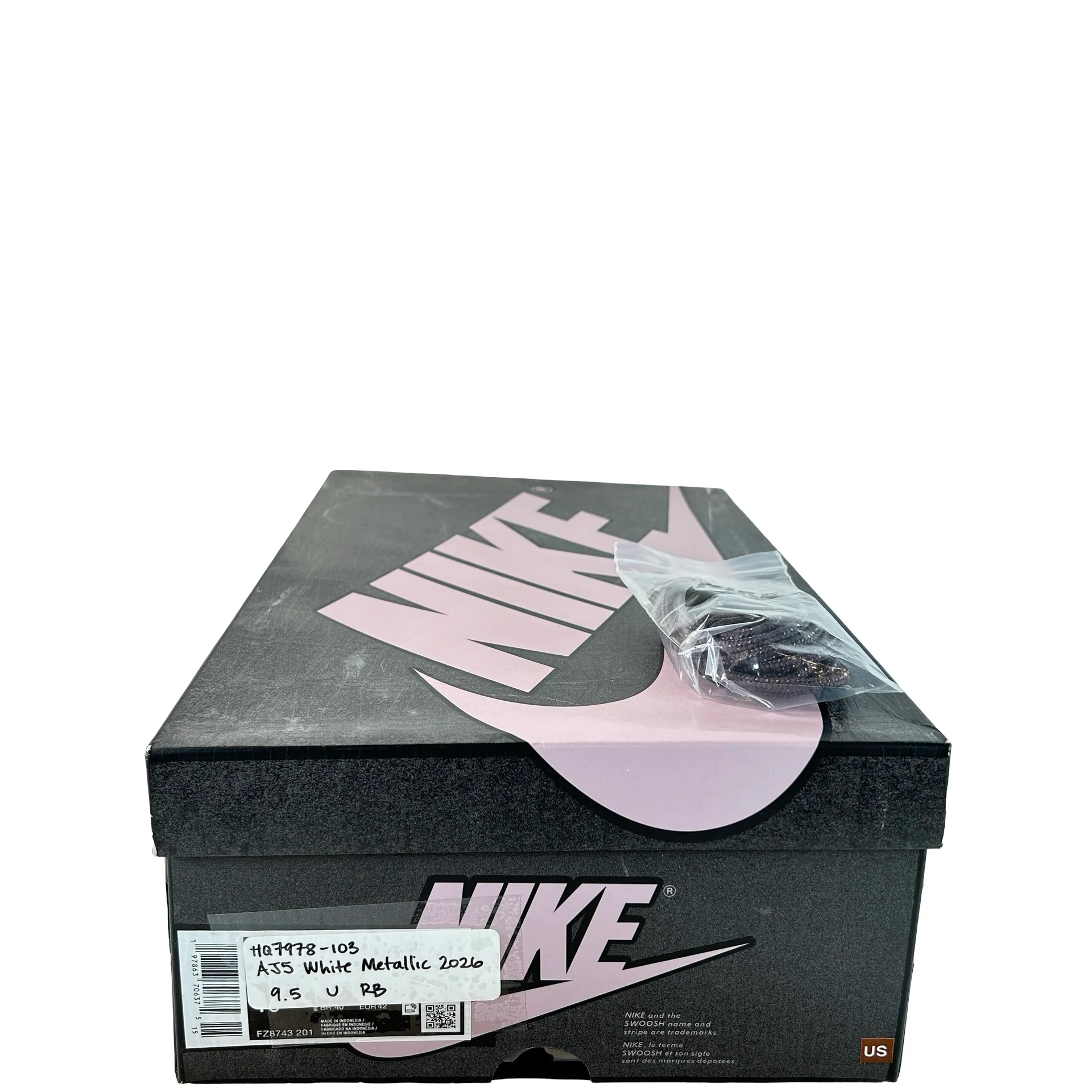 HQ7978 103 Jordan 5 Retro White Metallic (2026) [USED] - 9.5 M (Used) (Replace Box) - Image 7