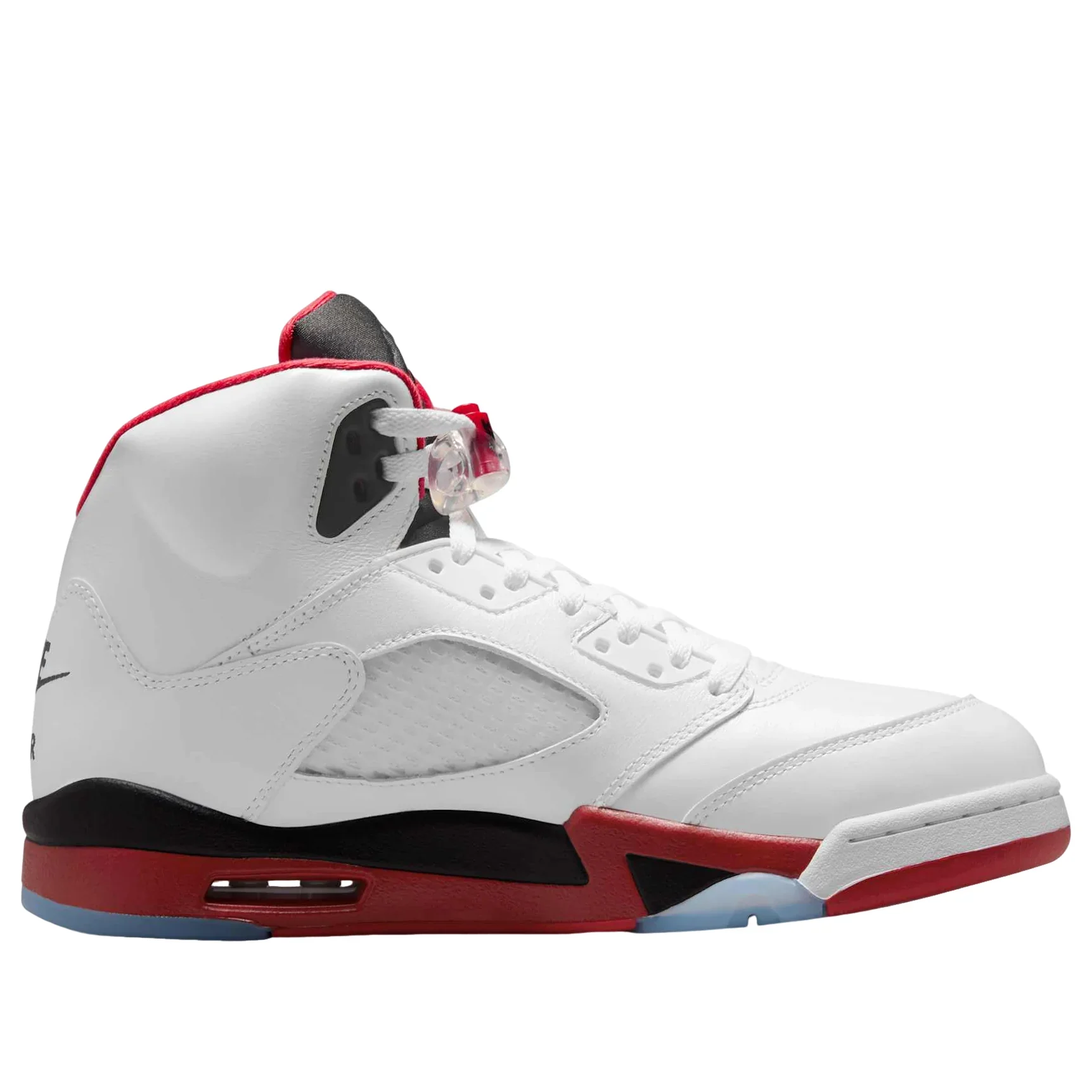 HQ7980 101 Jordan 5 Retro Fire Red Black Tongue (2025) (GS) [NO BOX] - Image 2
