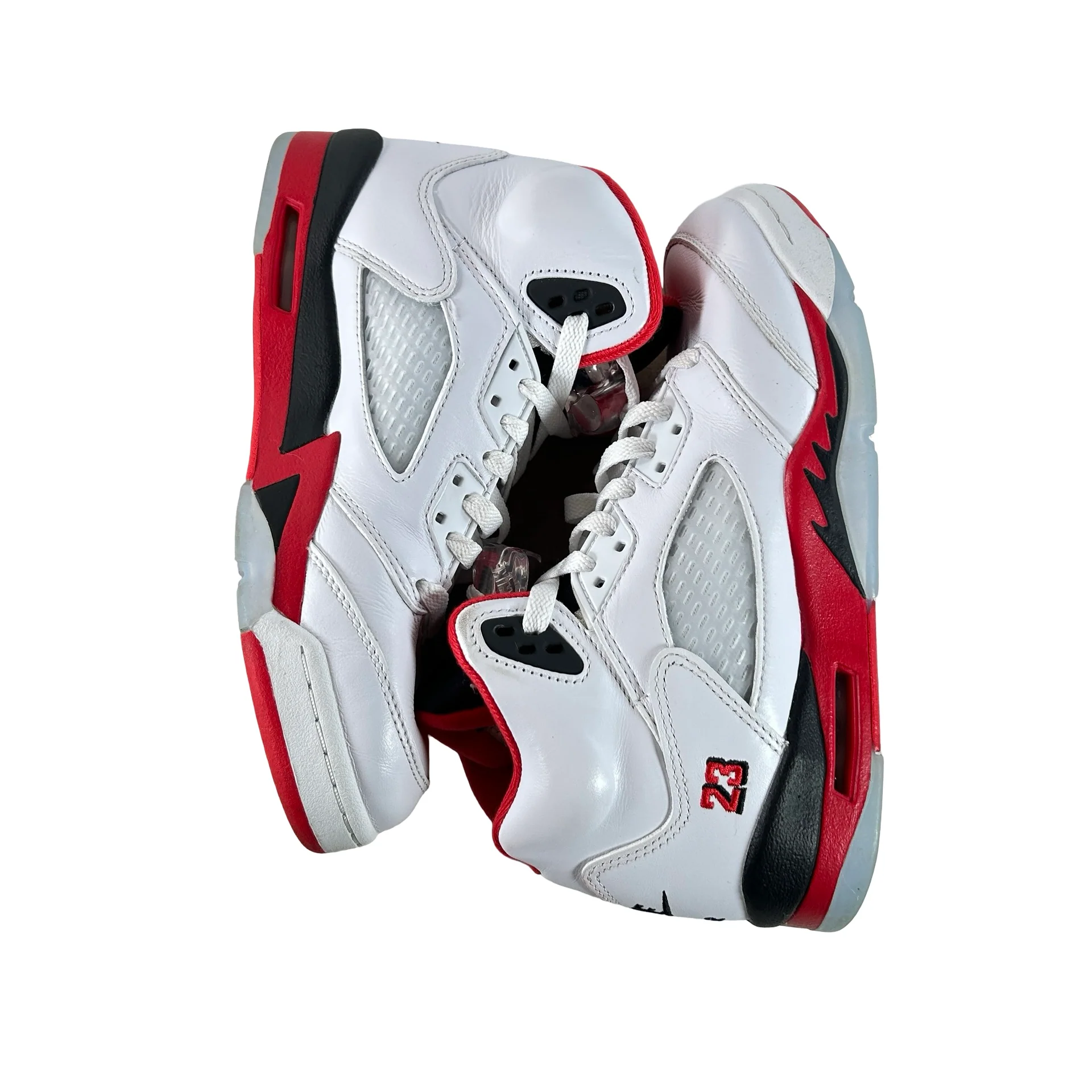 HQ7980 101 Jordan 5 Retro Fire Red Black Tongue (2025) (GS) [USED] - 6 Y (Used) - Image 5