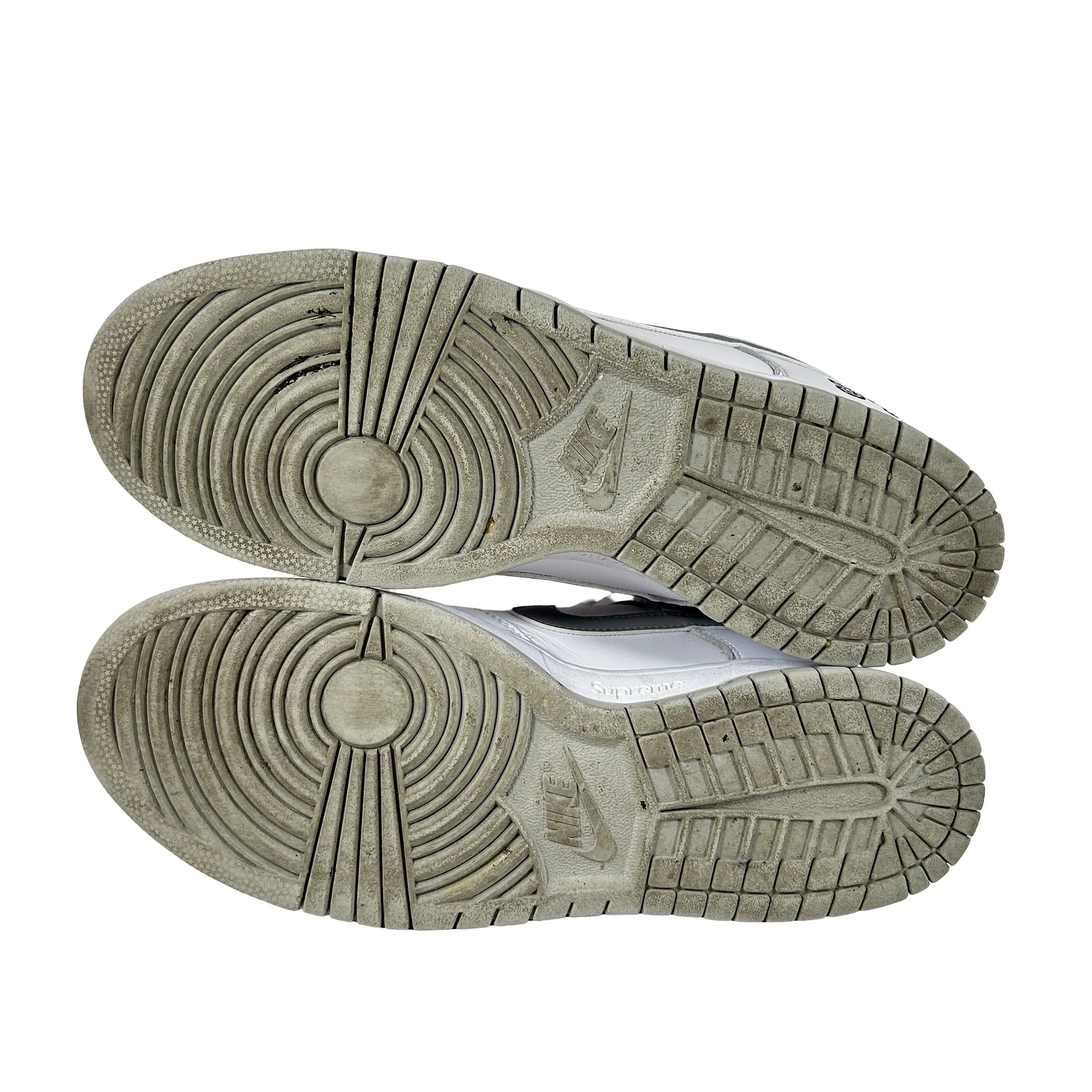 HQ8487 100 Nike SB Dunk Low Supreme 94 White Metallic Silver [USED] - 10 M (Used) - Image 6