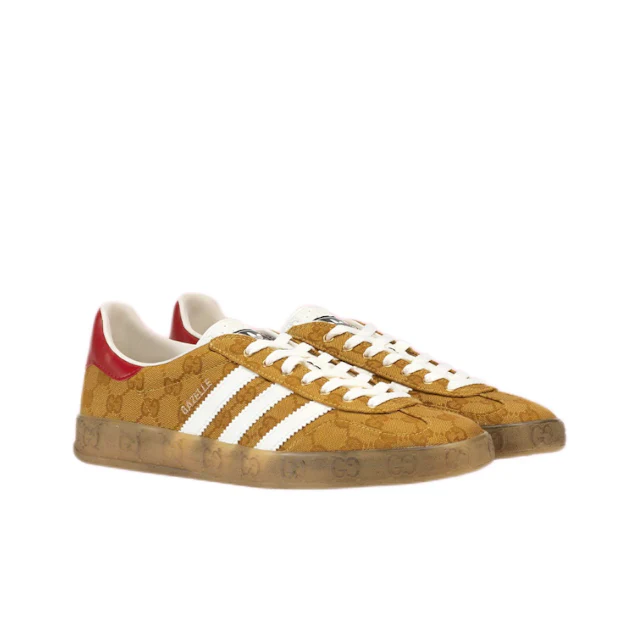 HQ8850 adidas Gazelle Gucci Original GG Beige Brown - Image 2