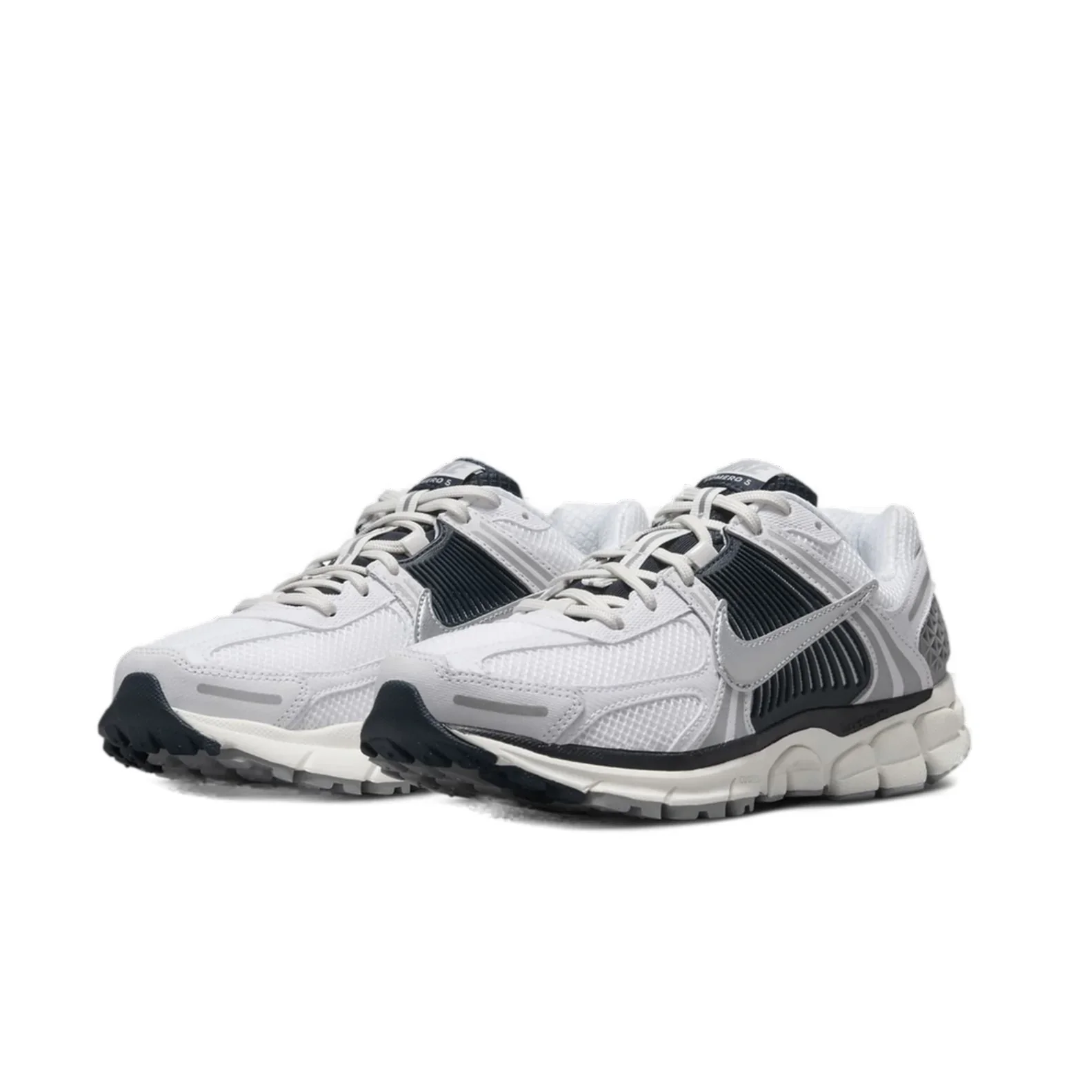 HV2412 100 Nike Zoom Vomero 5 White Armory Navy (Women's) - Image 3