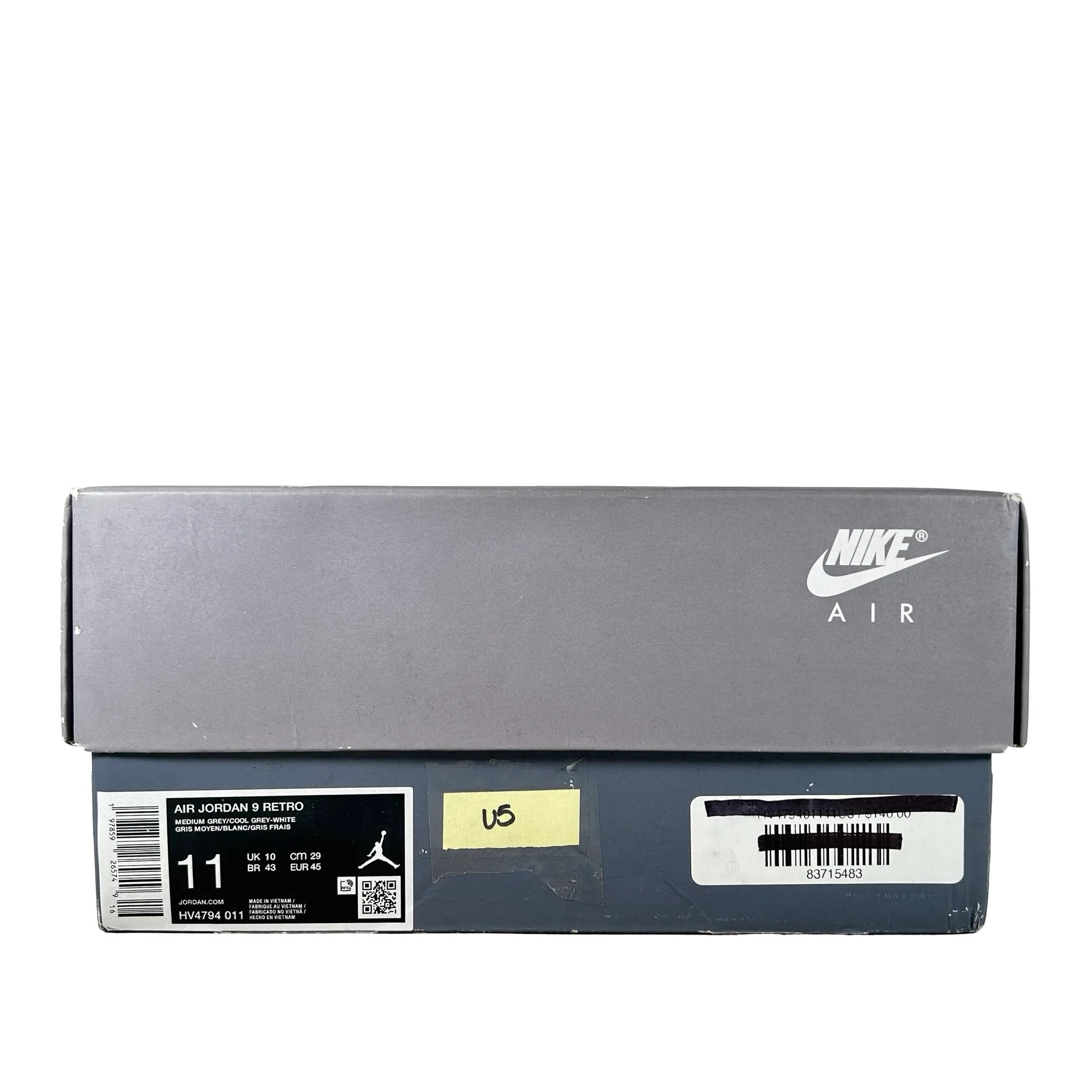 HV4794 011 Jordan 9 Retro Cool Grey (2025) [USED] - 11 M (Used5) - Image 7