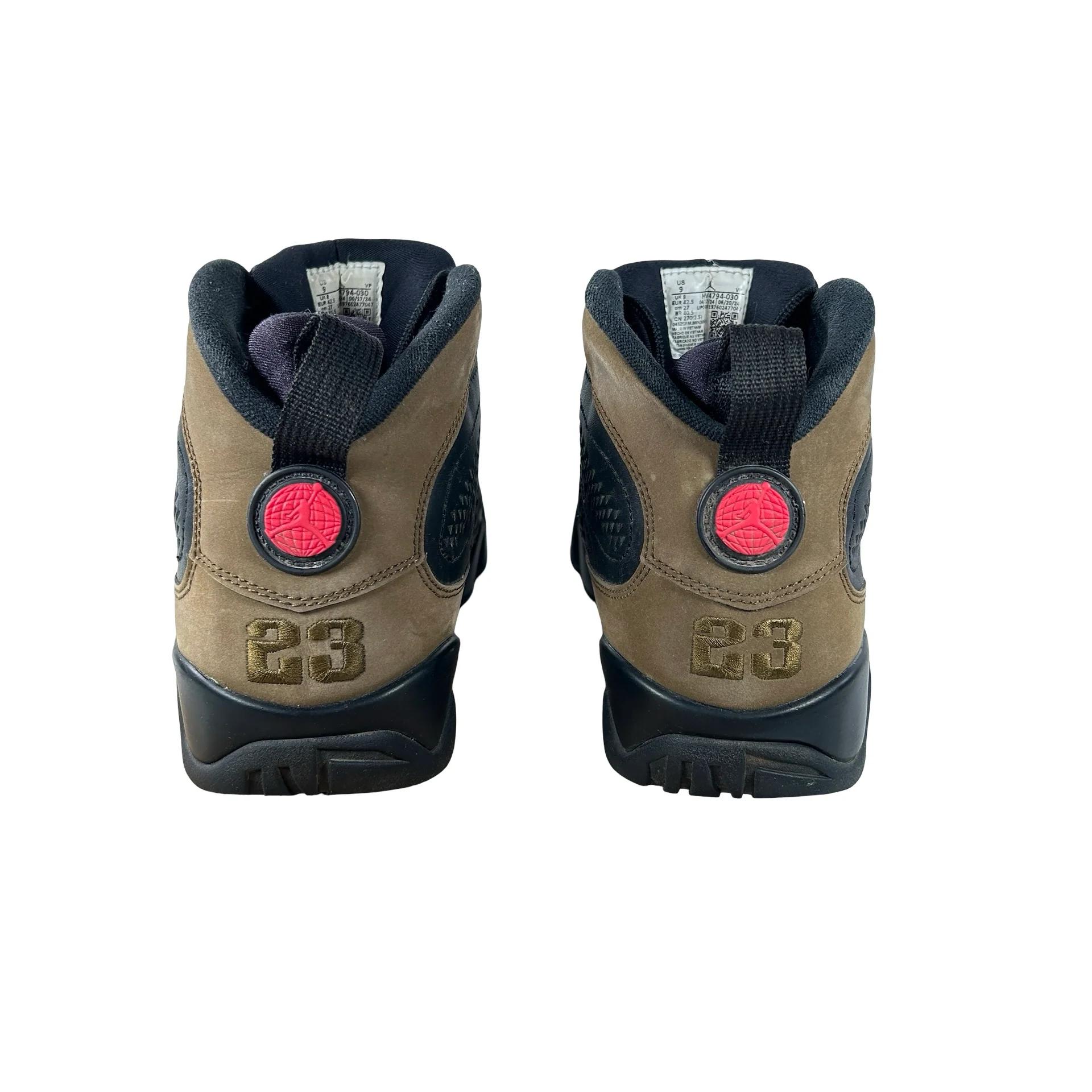 HV4794 030 Air Jordan 9 Retro Olive (2024) [USED] - 9 M (Used10) - Image 3