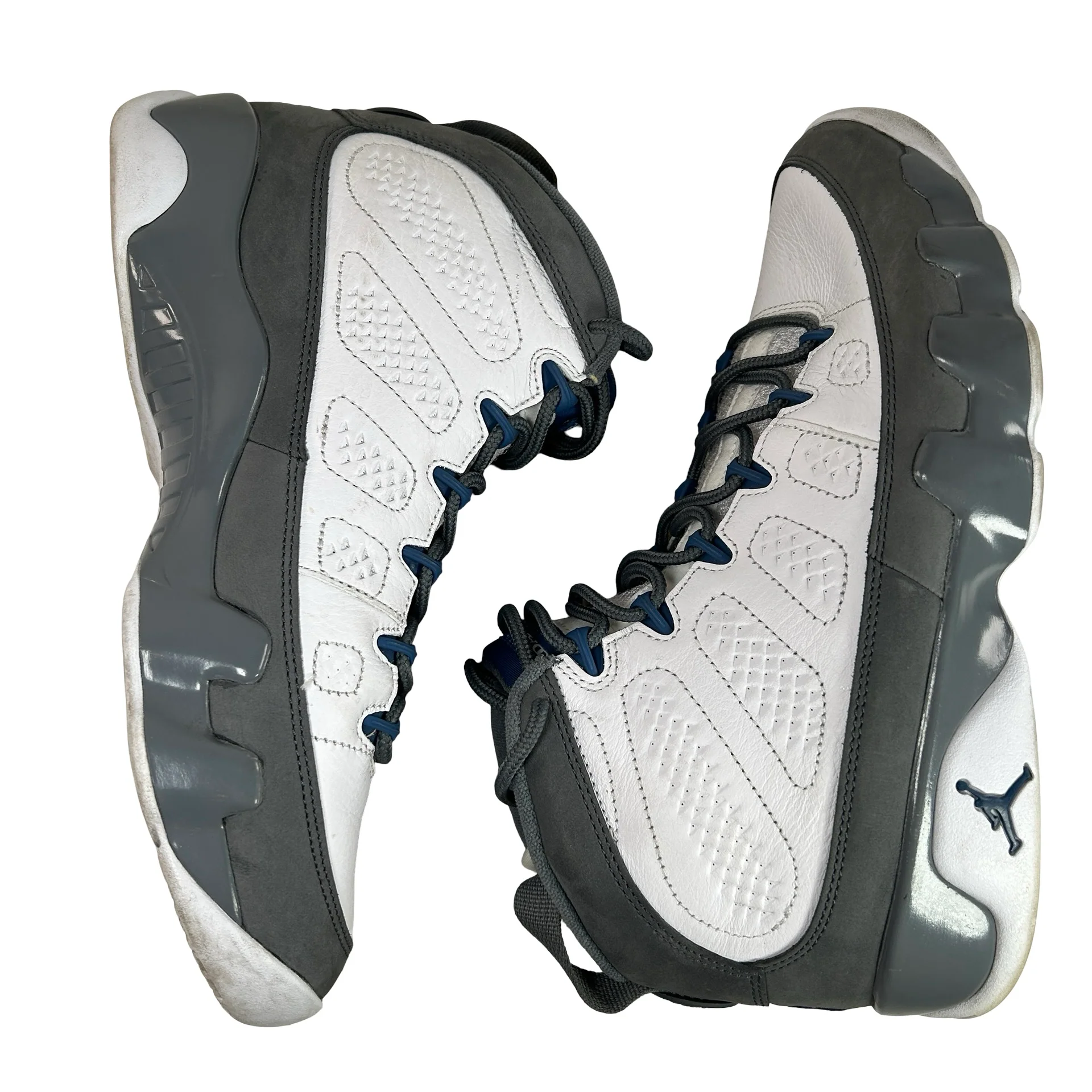 HV4794 100 Jordan 9 Retro Flint Grey French Blue (2026) [USED] - 9 M (Used) (No Box) - Image 5