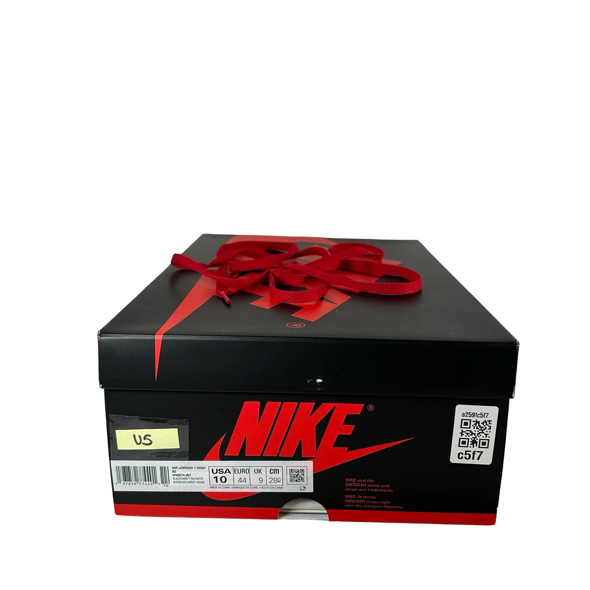 HV6674 067 Jordan 1 Retro High '85 OG Bred (2025) [USED] - 10 M (Used5) - Image 7