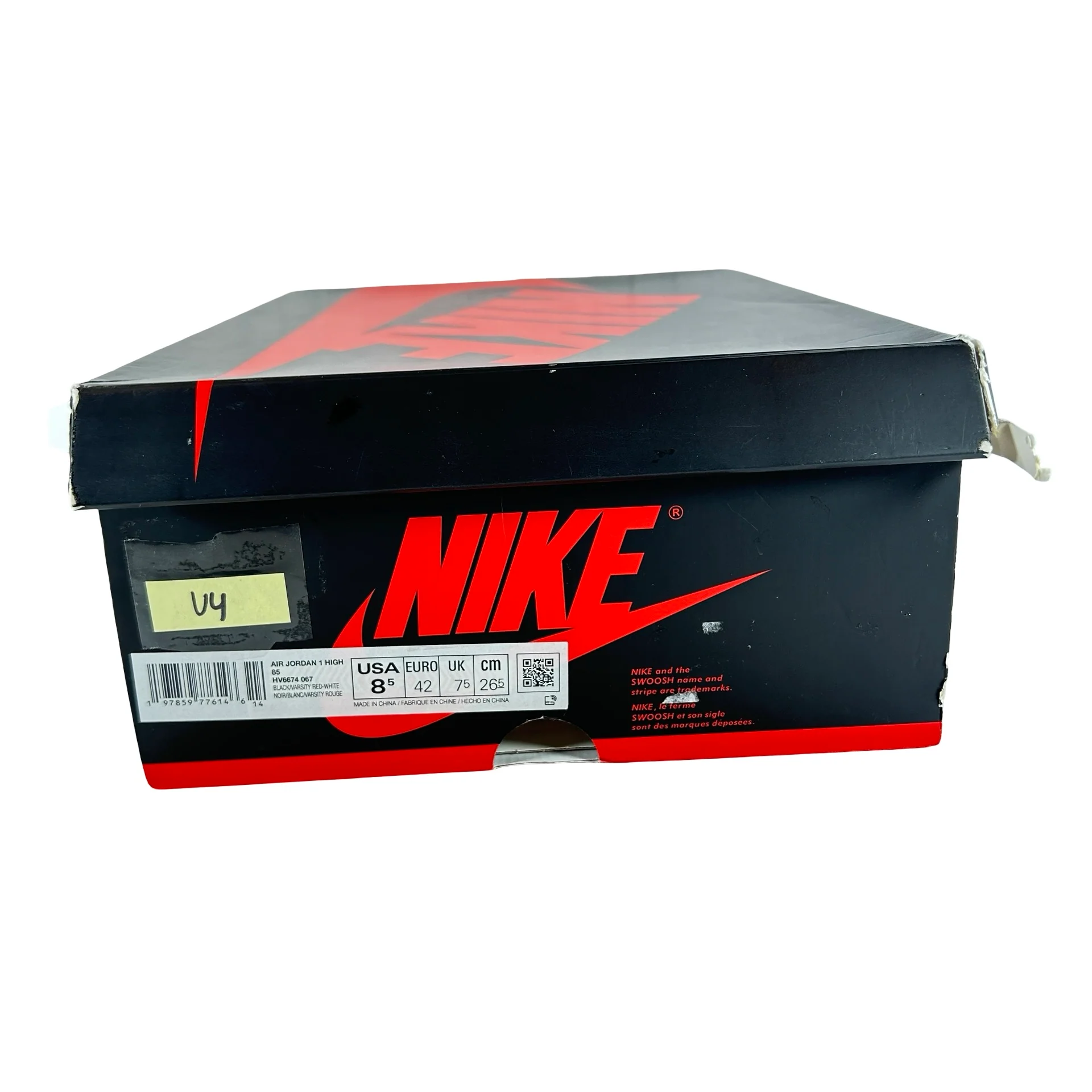 HV6674 067 Jordan 1 Retro High '85 OG Bred (2025) [USED] - 8.5 M (Used4) - Image 7