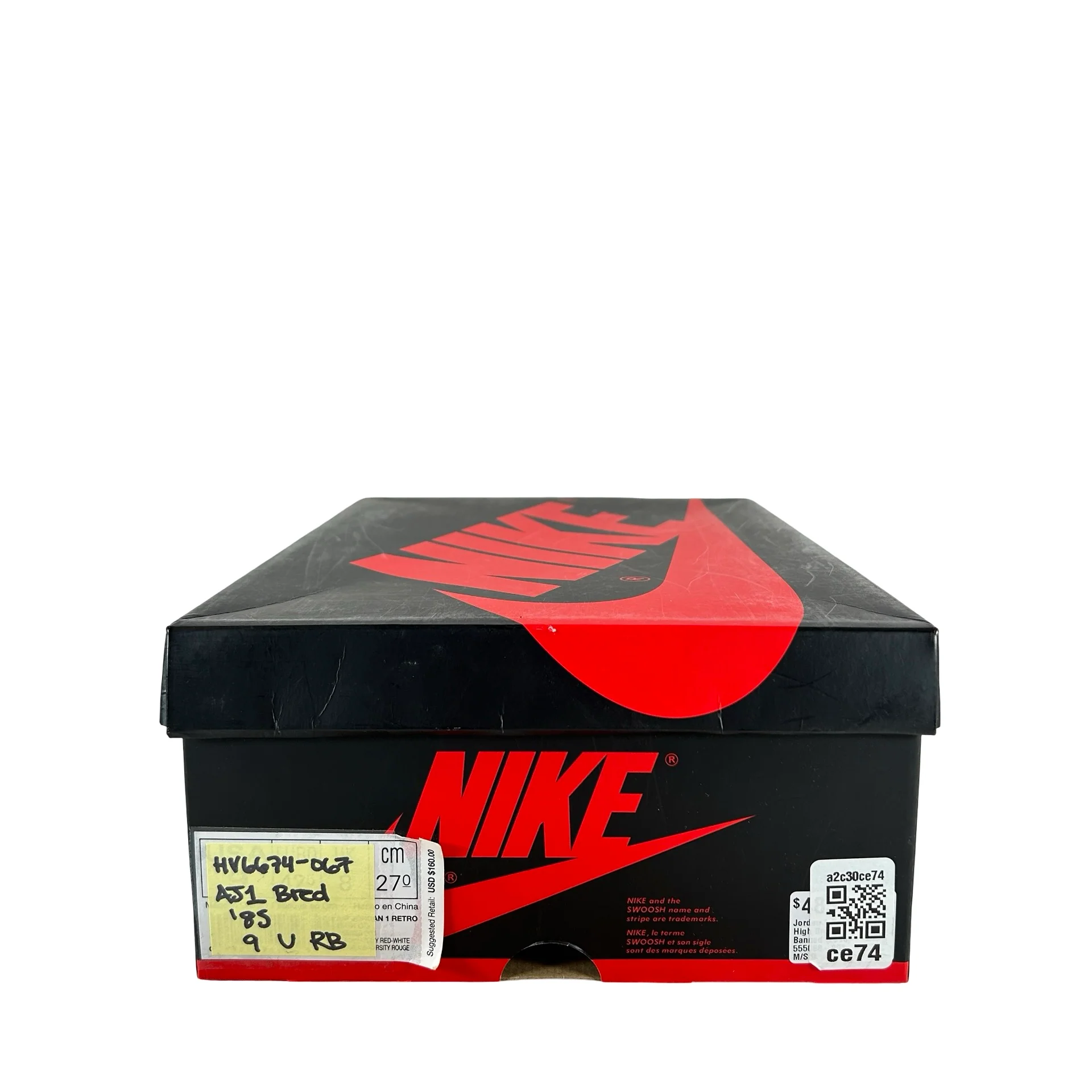 HV6674 067 Jordan 1 Retro High '85 OG Bred (2025) [USED] - 9 M (Used) (Replace Box) - Image 7