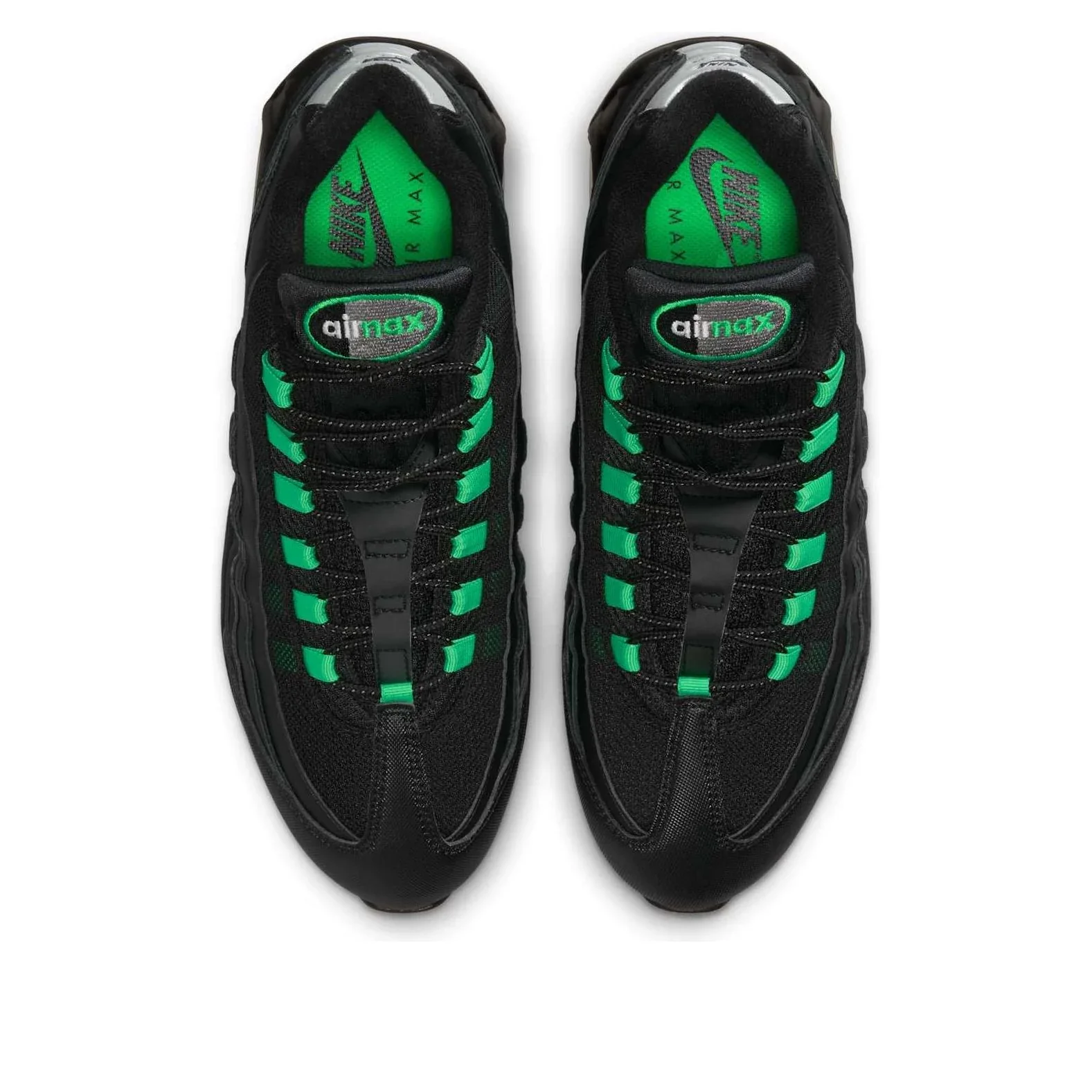 IB1667 002 Nike Air Max 95 OG Big Bubble Black Green Shock [NO BOX] - Image 4
