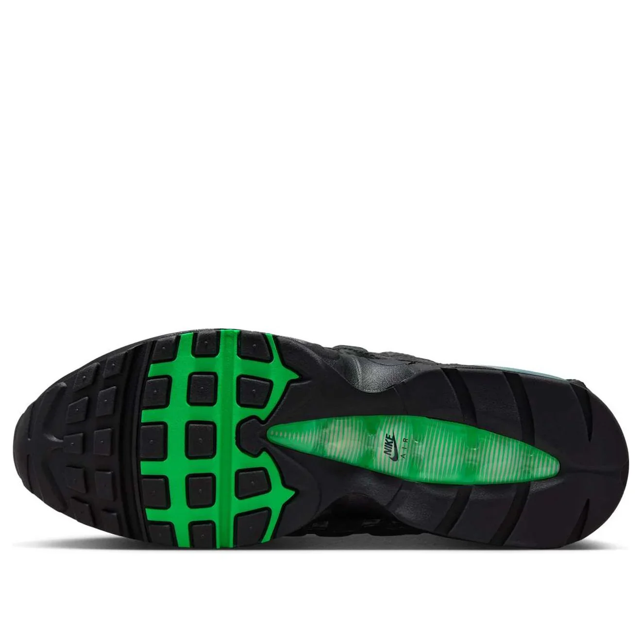 IB1667 002 Nike Air Max 95 OG Big Bubble Black Green Shock [NO BOX] - Image 6