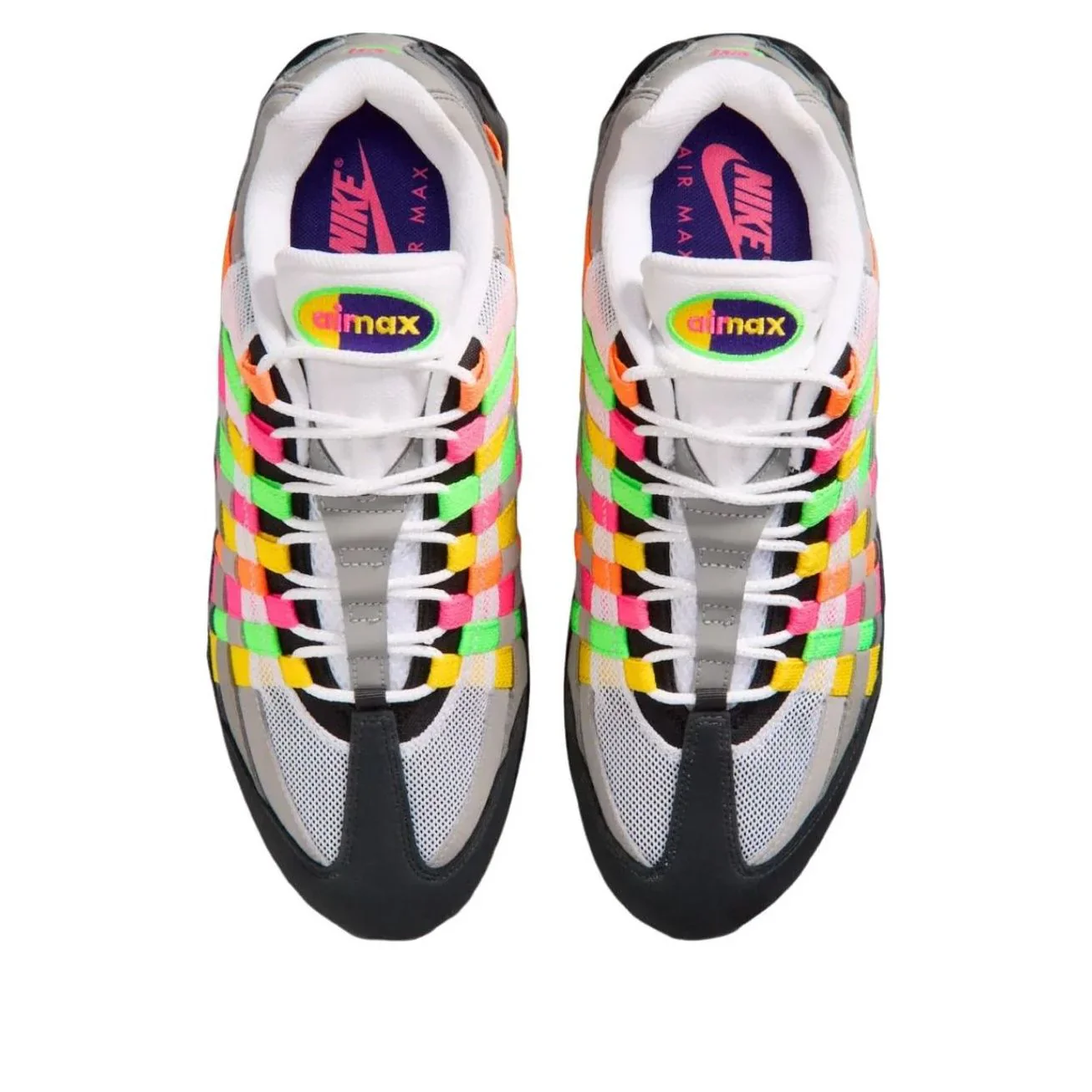 IB3695 100 Nike Air Max 95 Big Bubble Woven Multi - Image 3