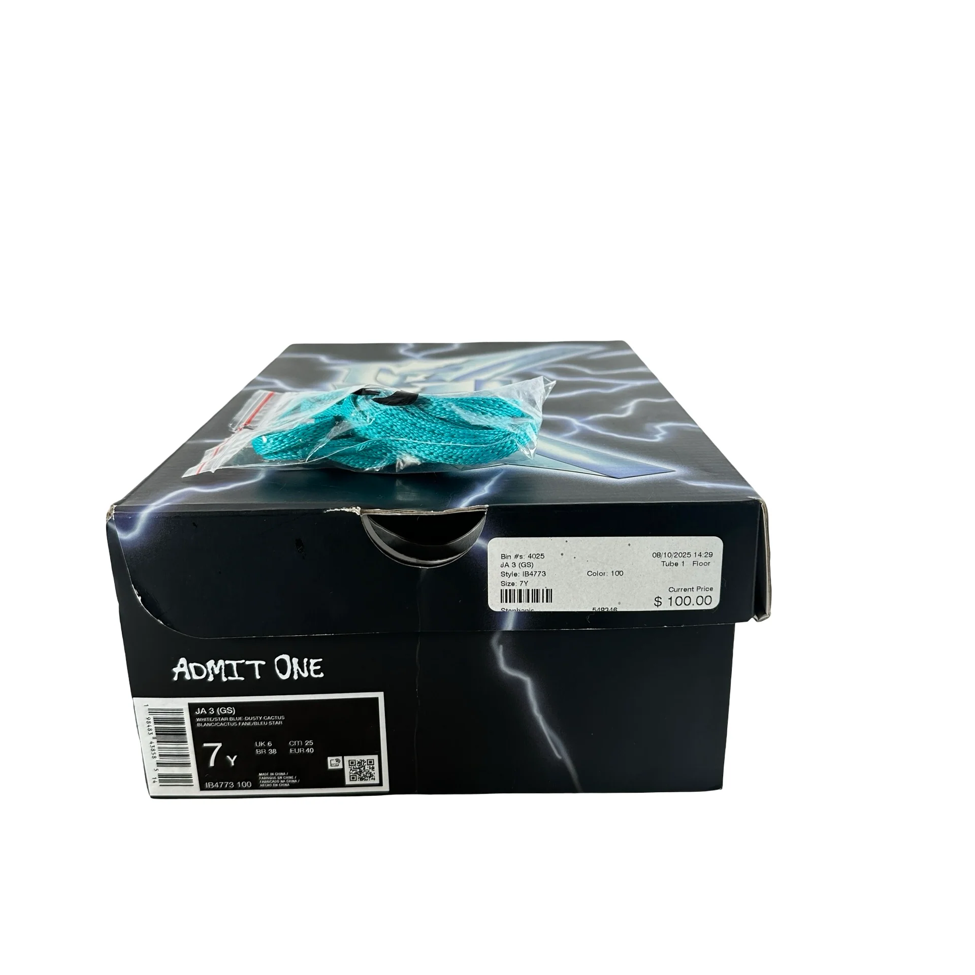 IB4773 100 Nike Ja 3 Light Show (GS) [USED] - 7 Y (Used) - Image 7