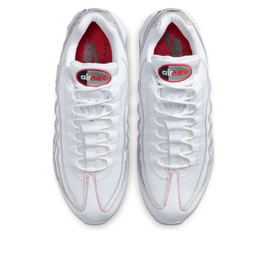 IB7936 100 Nike Air Max 95 OG Big Bubble White University Red - Image 3