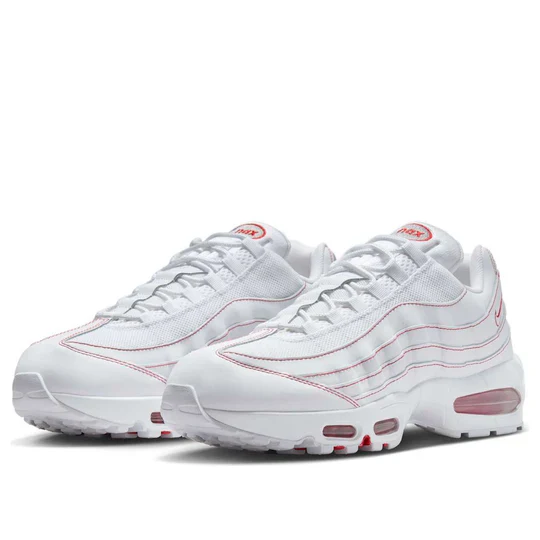 IB7936 100 Nike Air Max 95 OG Big Bubble White University Red - Image 4