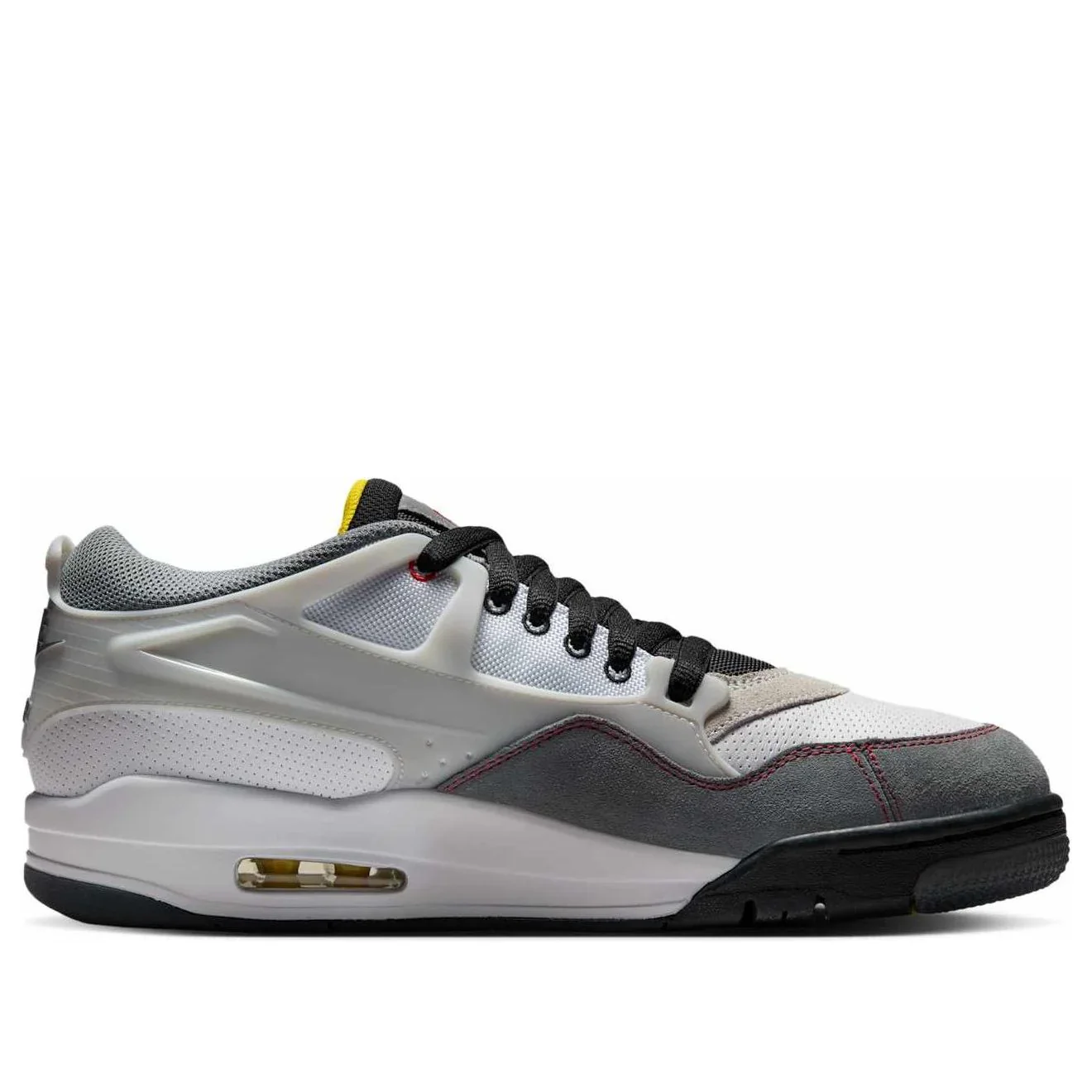 IB8052 100 Jordan 4 RM Premium White Black Smoke Grey Fire Red - Image 2