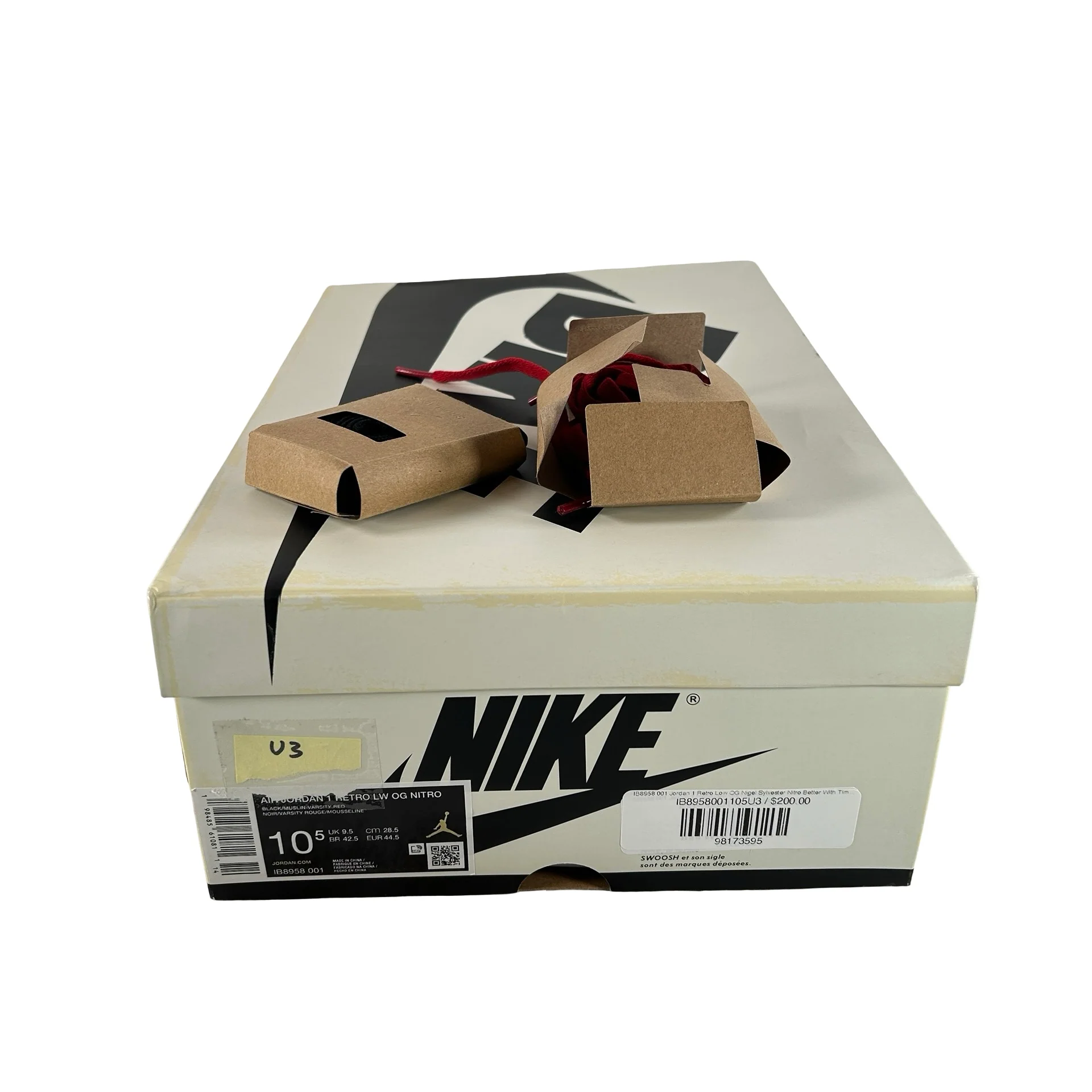 IB8958 001 Jordan 1 Retro Low OG Nigel Sylvester Nitro Better With Time [USED] - 10.5 M (Used3) - Image 7
