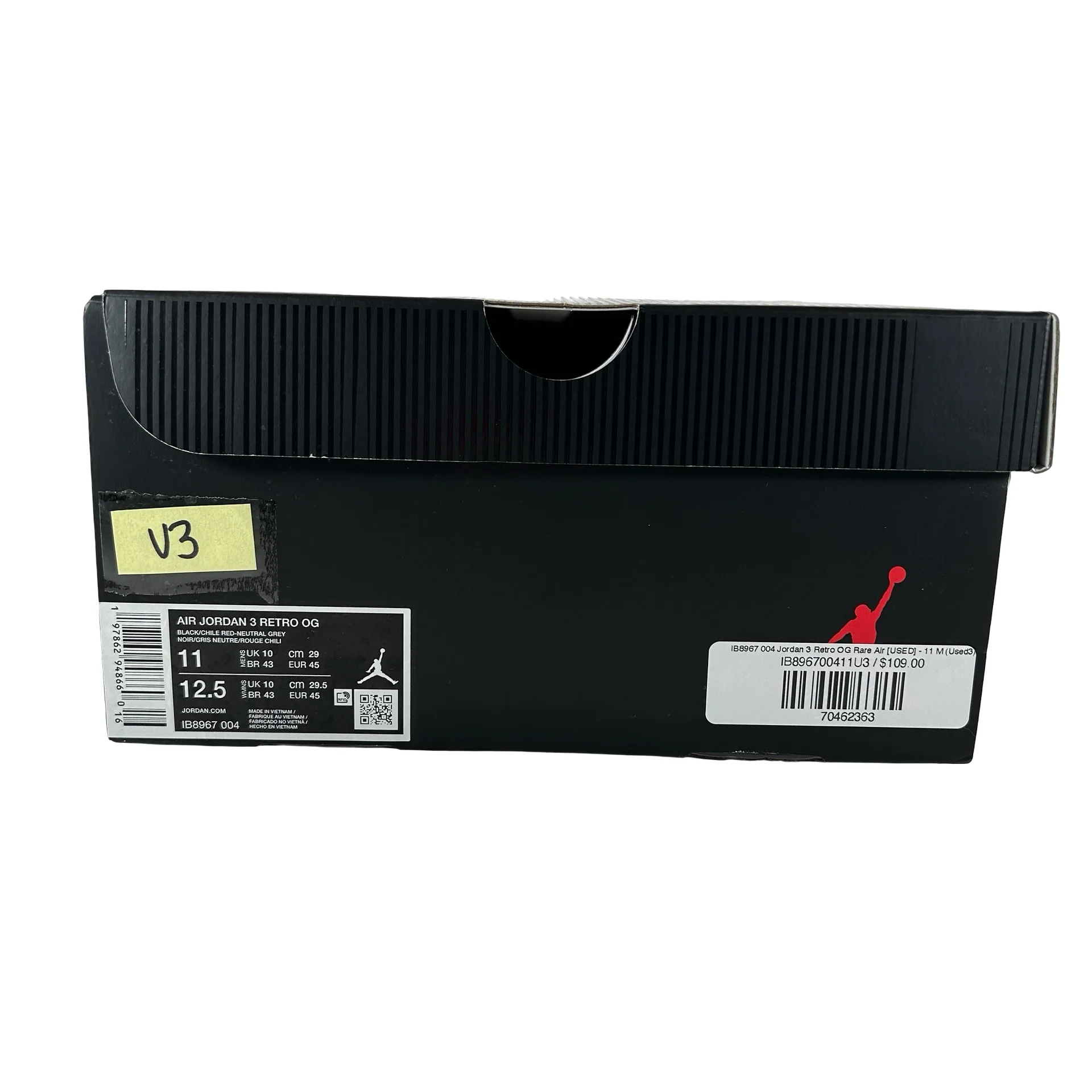 IB8967 004 Jordan 3 Retro OG Rare Air [USED] - 11 M (Used3) - Image 7