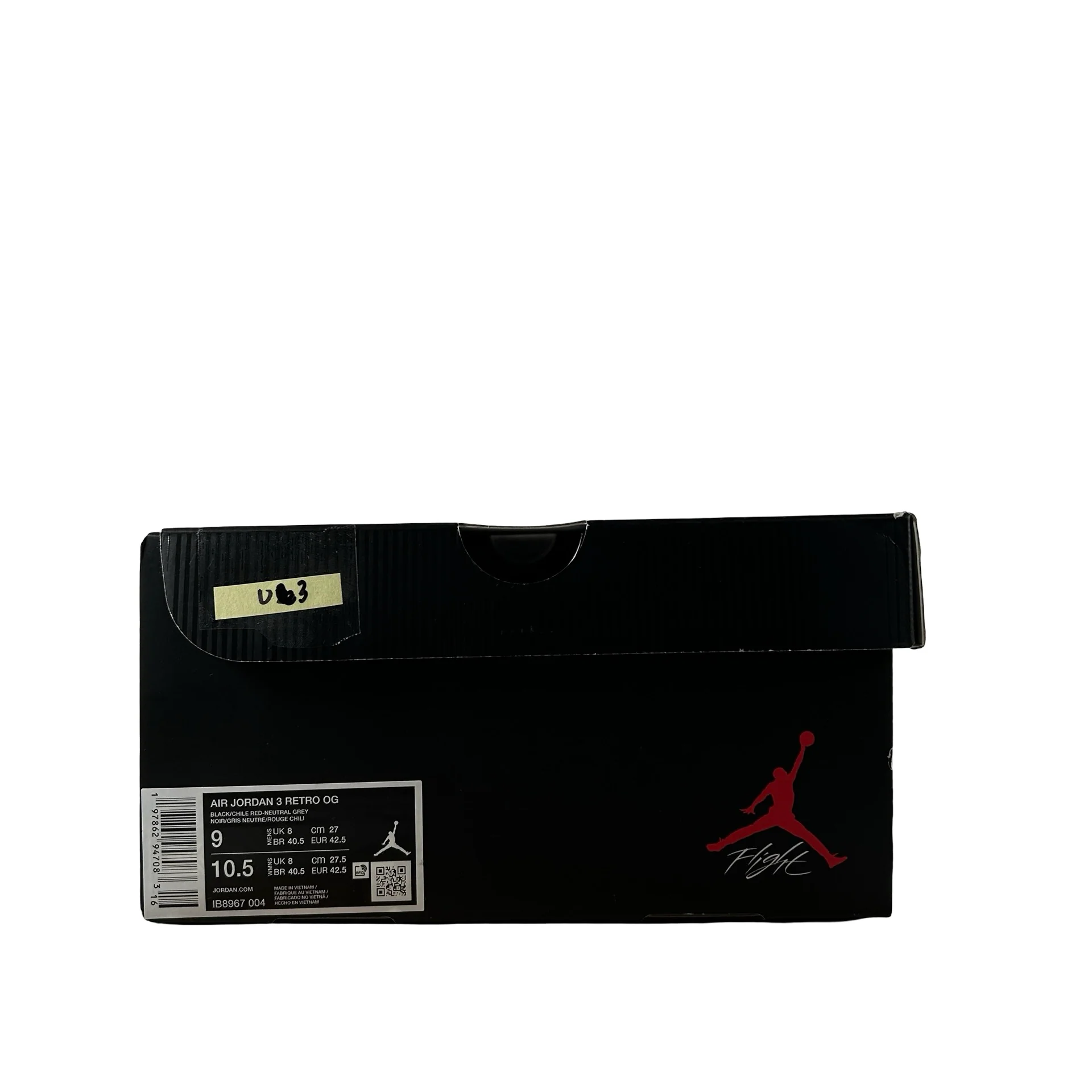 IB8967 004 Jordan 3 Retro OG Rare Air [USED] - 9 M (Used3) - Image 7