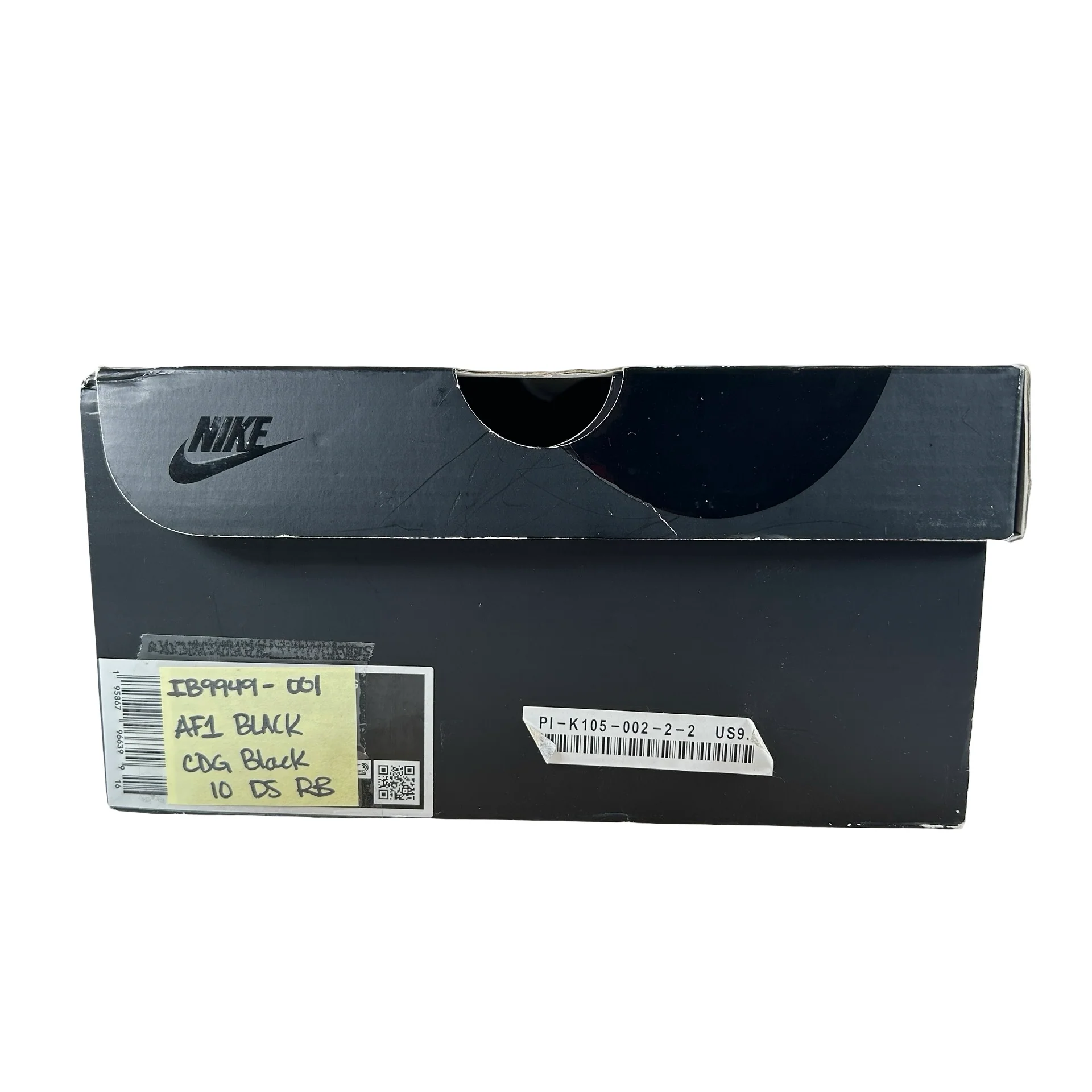 IB9949 001 Nike Air Force 1 Low Retro Comme des Garçons Black [REPLACE BOX] - Image 3