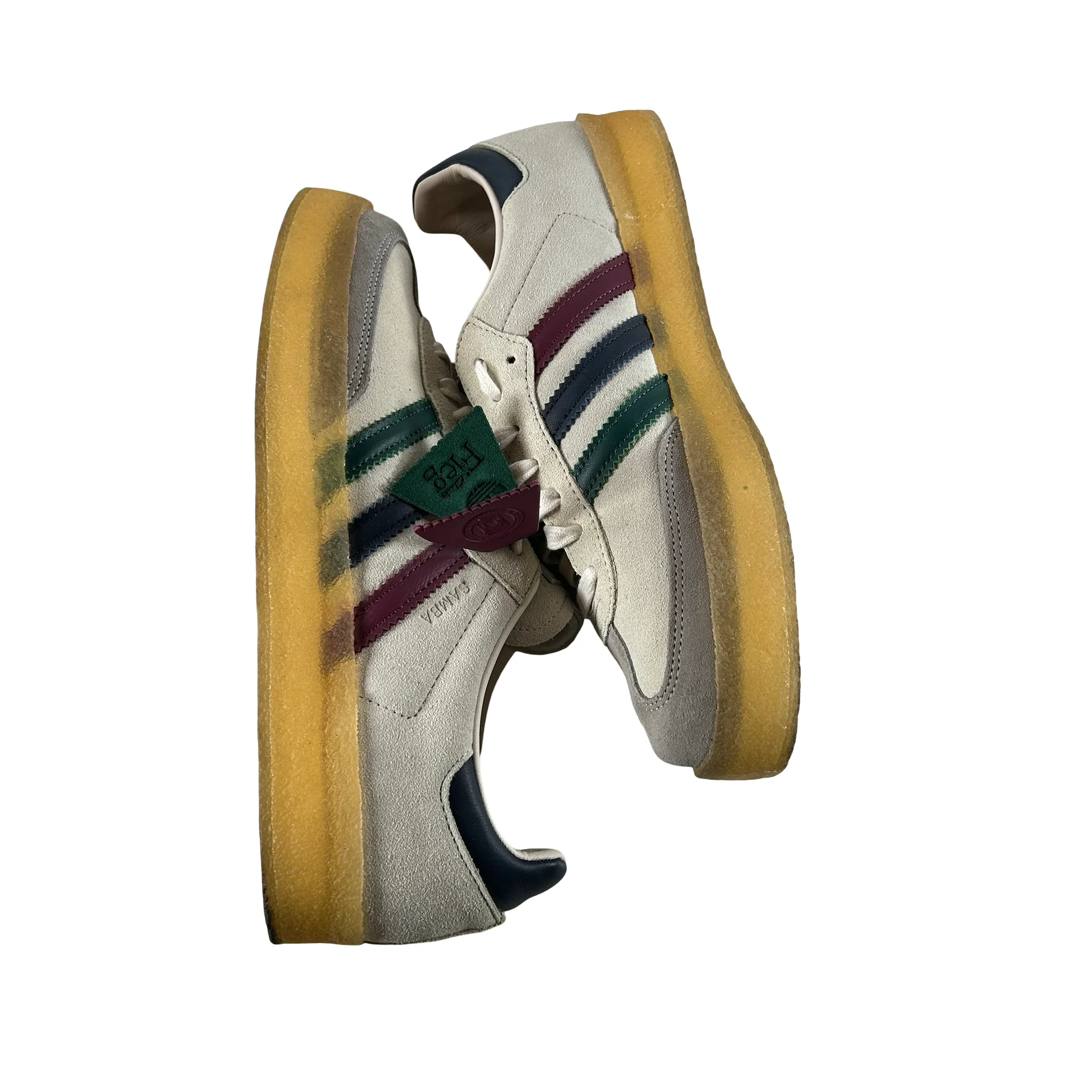 IE4032 Adidas Clarks 8th Street Samba By Ronnie Fieg Kithmas White Multi [USED] - 10.5 M (Used) - Image 4
