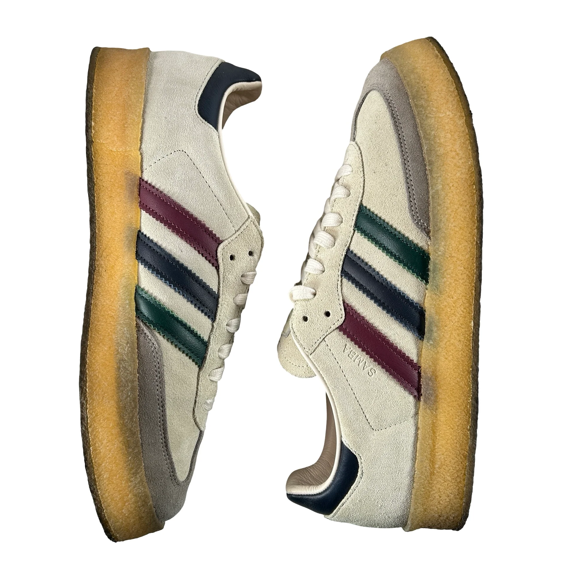 IE4032 Adidas Clarks 8th Street Samba By Ronnie Fieg Kithmas White Multi [USED] - 12 M (Used) - Image 5